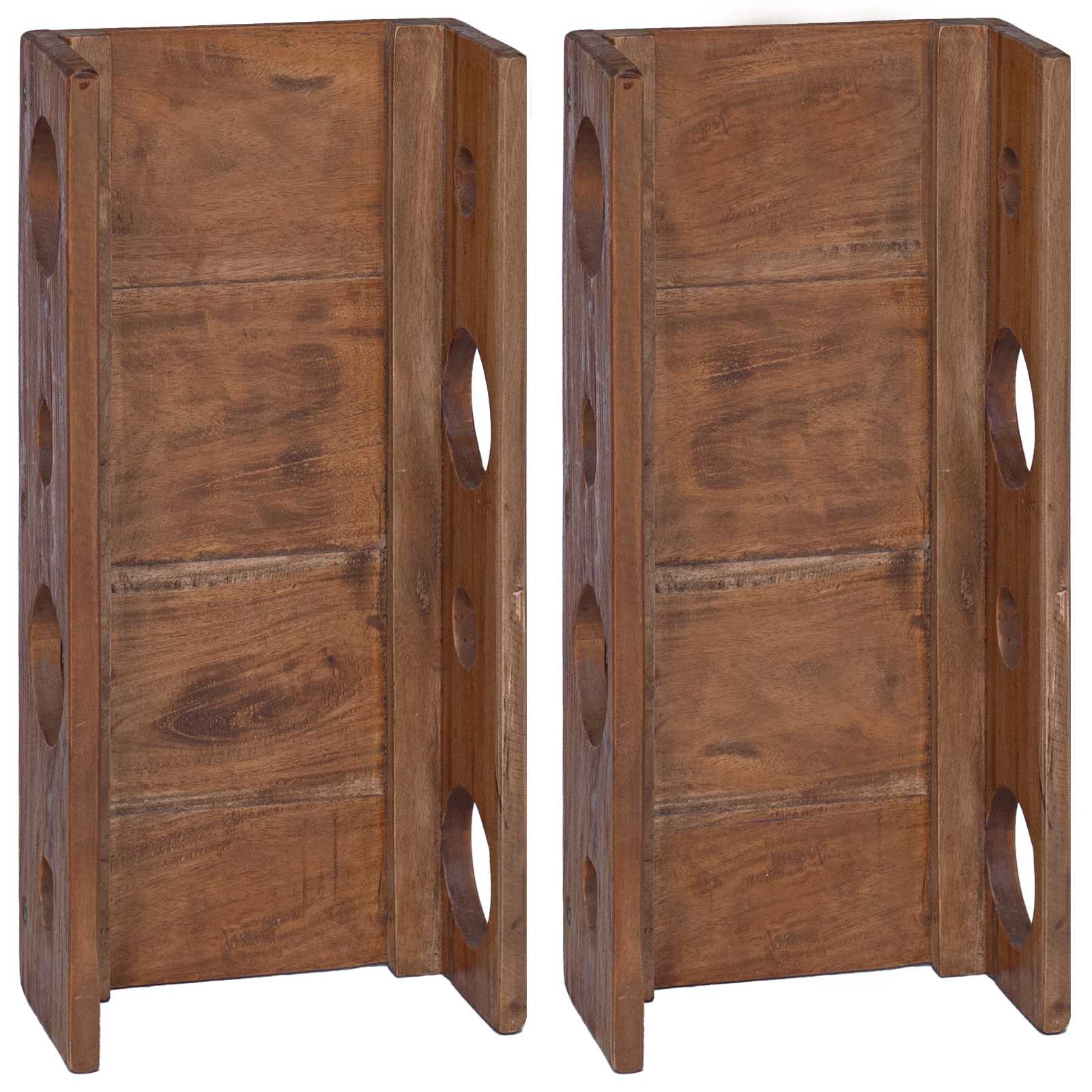 vidaXL Stojak Brązowy 24 x 13 x 54 cm Lite drewno mahoniowe