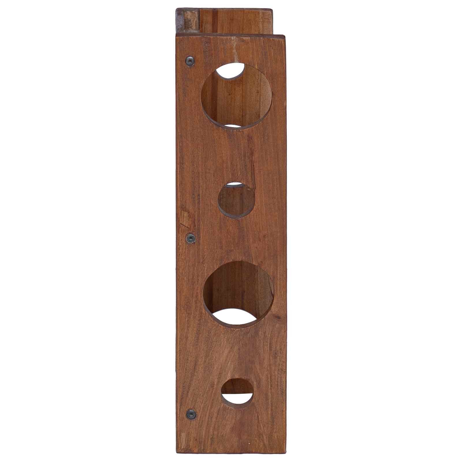 vidaXL Stojak Brązowy 24 x 13 x 54 cm Lite drewno mahoniowe