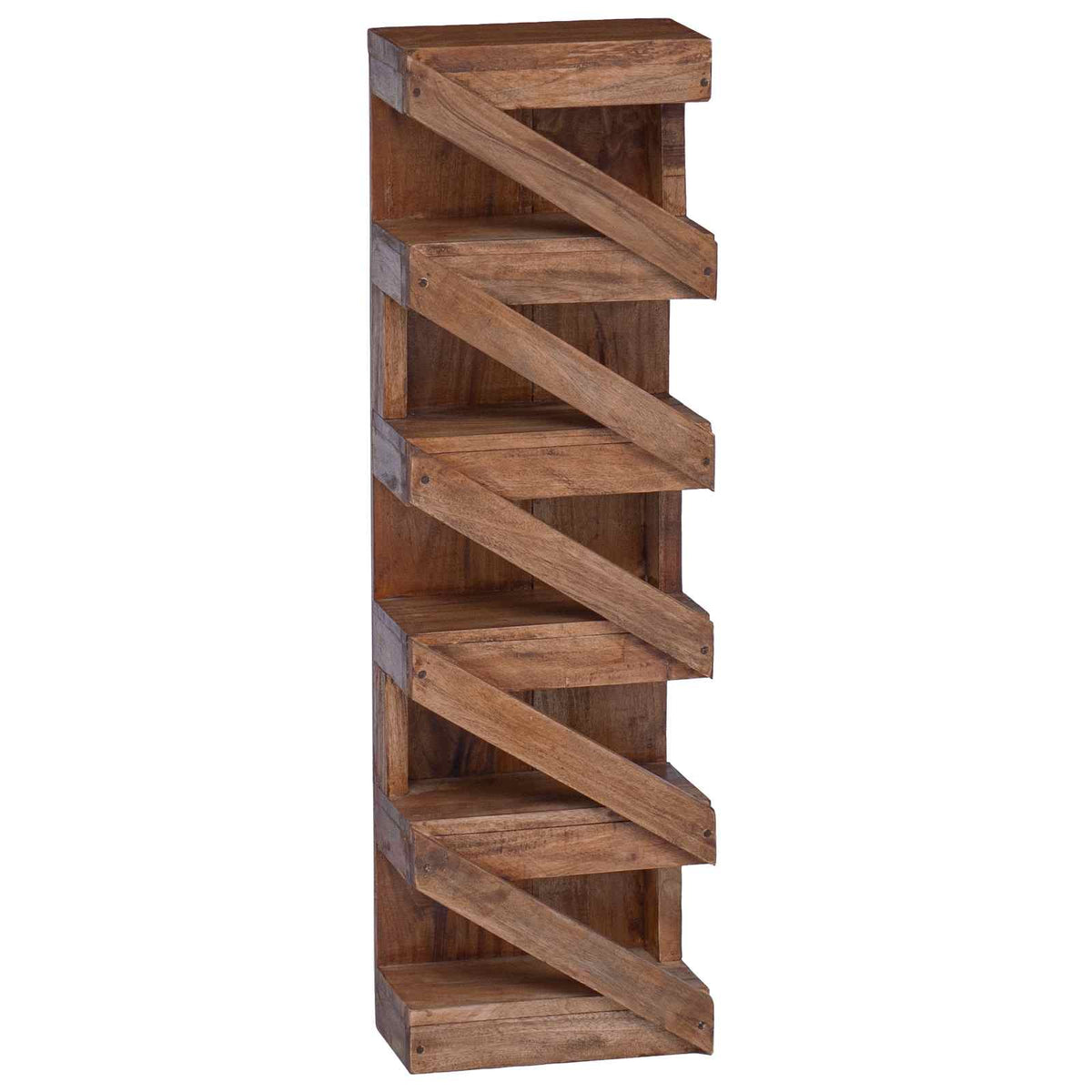 vidaXL Regał na wino Naturalny 24 x 14 x 80 cm Lite drewno mahoniowe