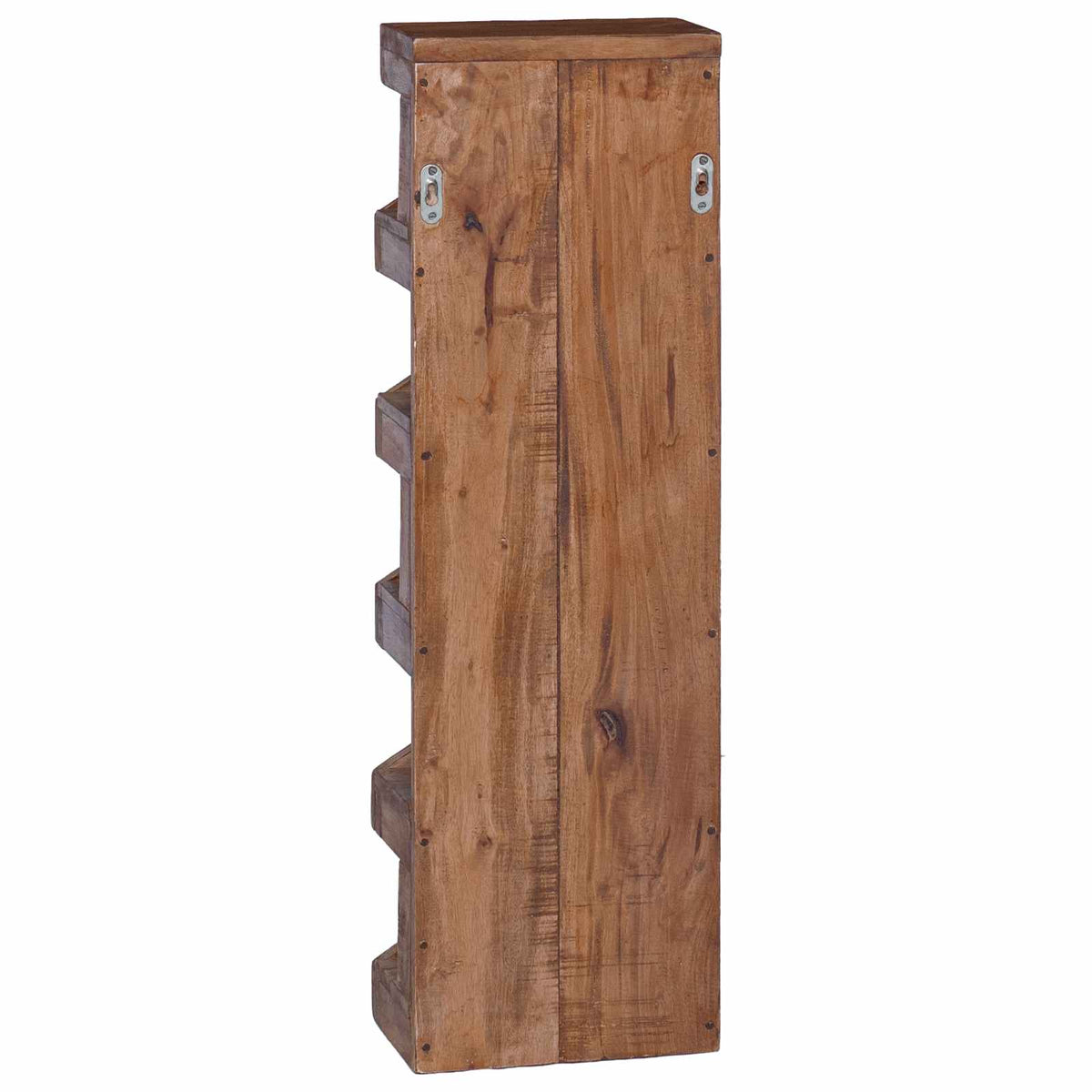vidaXL Regał na wino Naturalny 24 x 14 x 80 cm Lite drewno mahoniowe