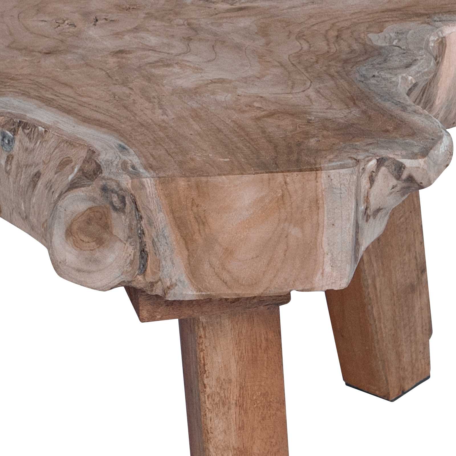 vidaXL Stolik nocny Brązowy 40 x 40 x 25 cm Lite Drewno Recyklingowe