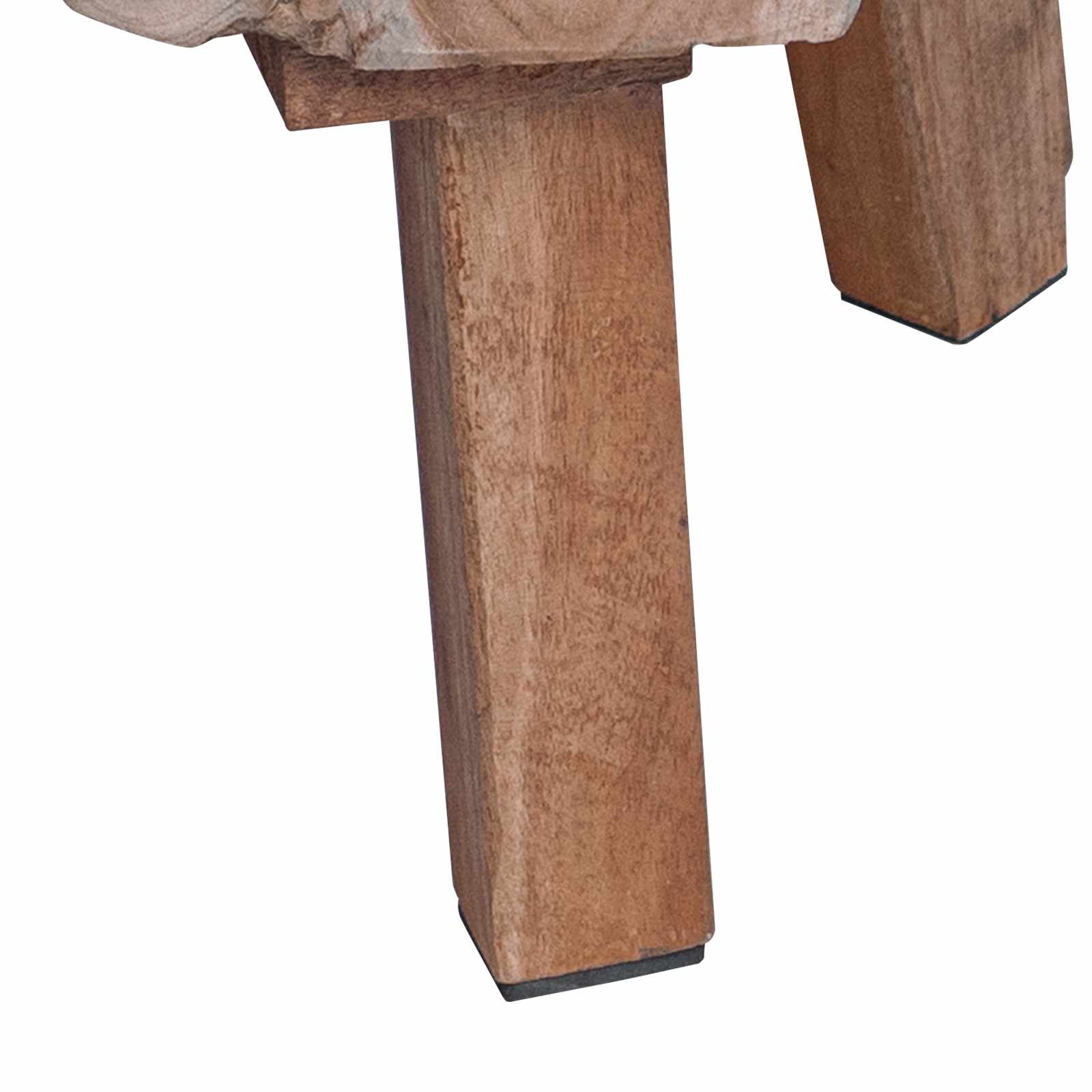 vidaXL Stolik nocny Brązowy 40 x 40 x 25 cm Lite Drewno Recyklingowe