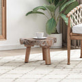 vidaXL Stolik nocny Brązowy 40 x 40 x 25 cm Lite Drewno Recyklingowe