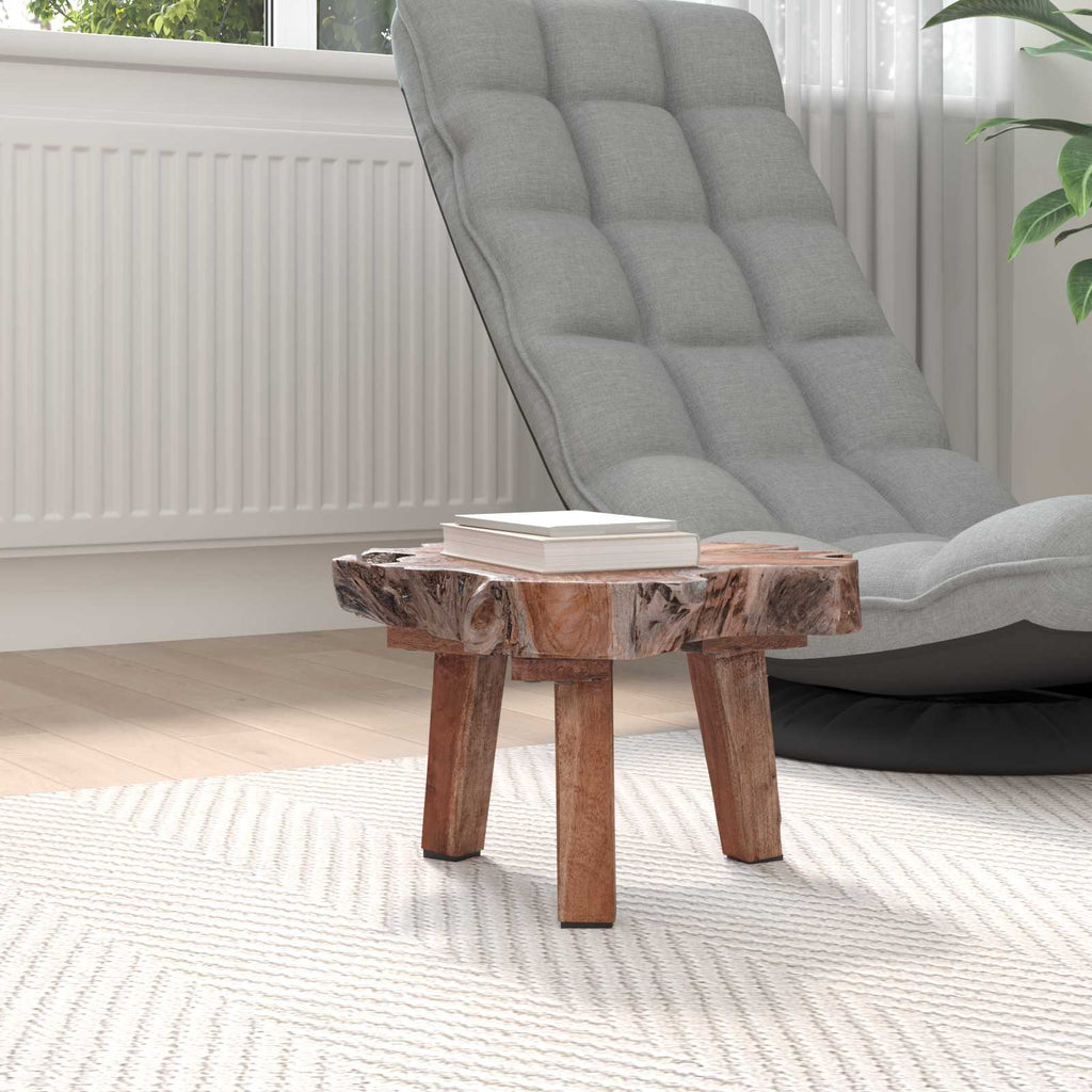 vidaXL Stolik nocny Brązowy 40 x 40 x 25 cm Lite Drewno Recyklingowe