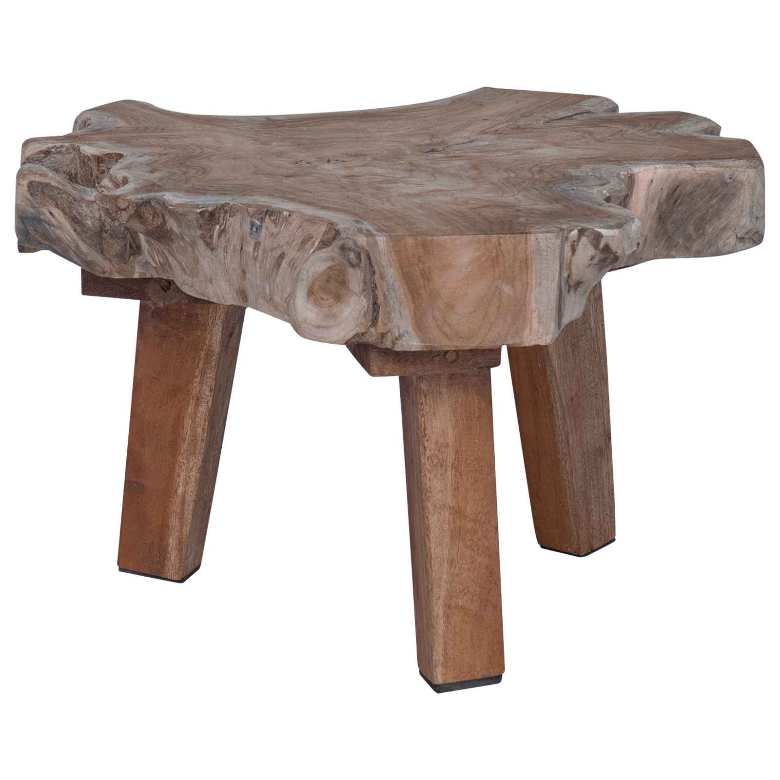 vidaXL Stolik nocny Brązowy 40 x 40 x 25 cm Lite Drewno Recyklingowe