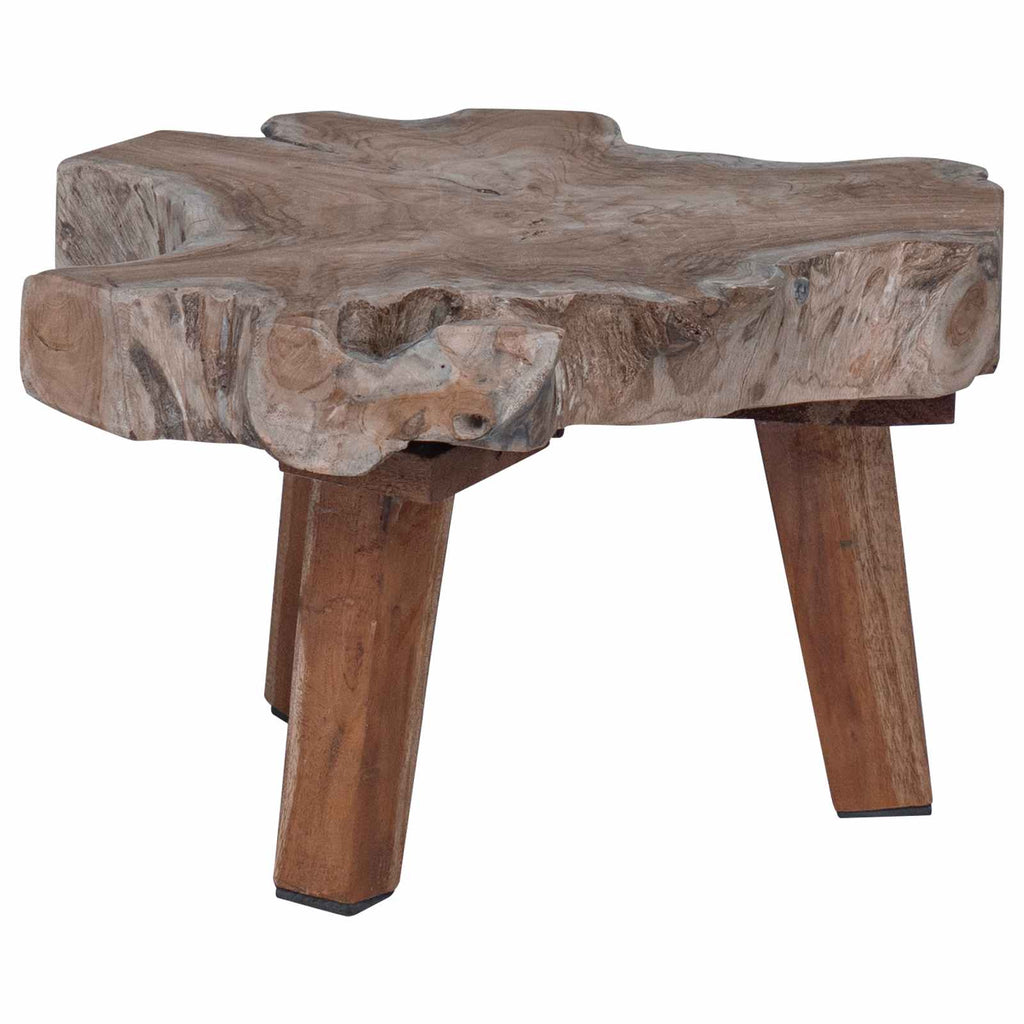 vidaXL Stolik nocny Brązowy 40 x 40 x 25 cm Lite Drewno Recyklingowe