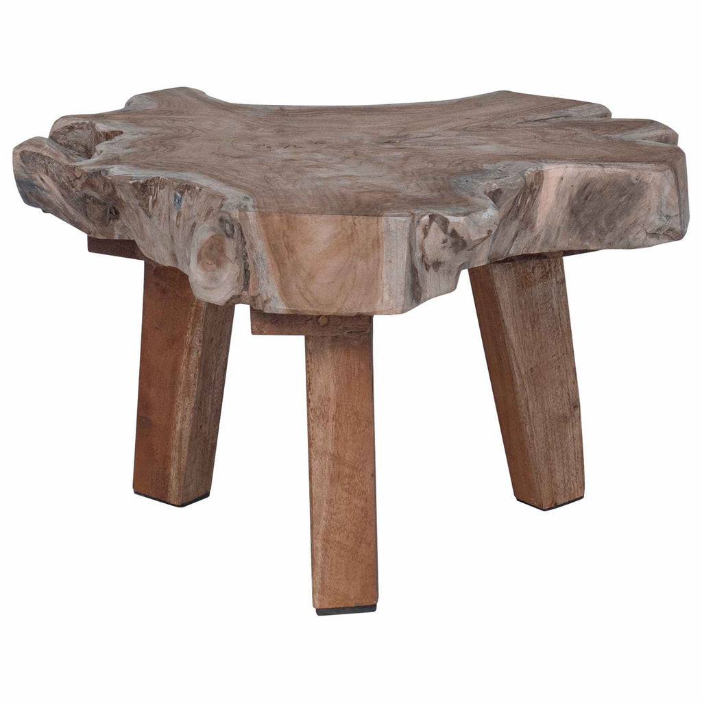 vidaXL Stolik nocny Brązowy 40 x 40 x 25 cm Lite Drewno Recyklingowe