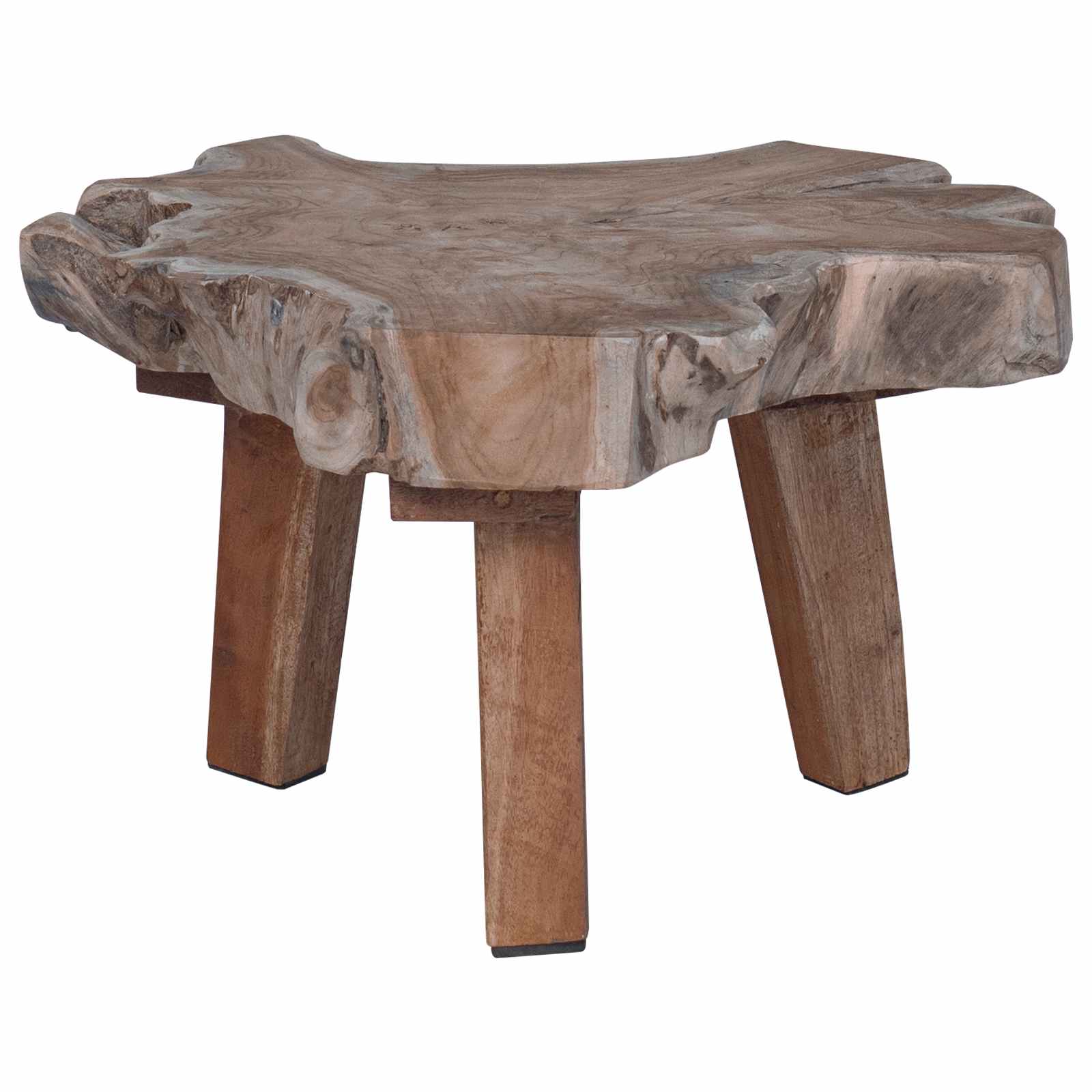 vidaXL Stolik nocny Brązowy 40 x 40 x 25 cm Lite Drewno Recyklingowe