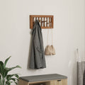 vidaXL Hak na płaszcze Naturalny 50 x 10 x 25 cm Lite drewno mahoniowe