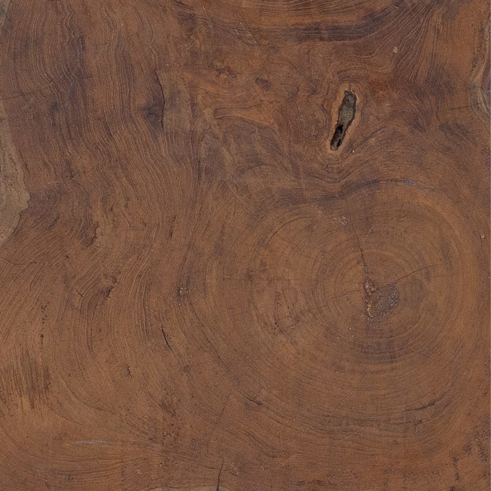 vidaXL Hak na płaszcze Naturalny 50 x 10 x 25 cm Lite drewno mahoniowe