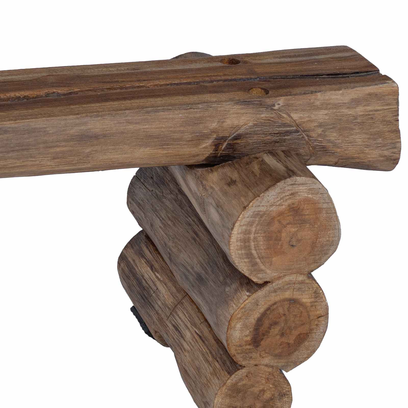 vidaXL ławka Naturalny 110 x 30 x 34 cm Lite drewno teakowe