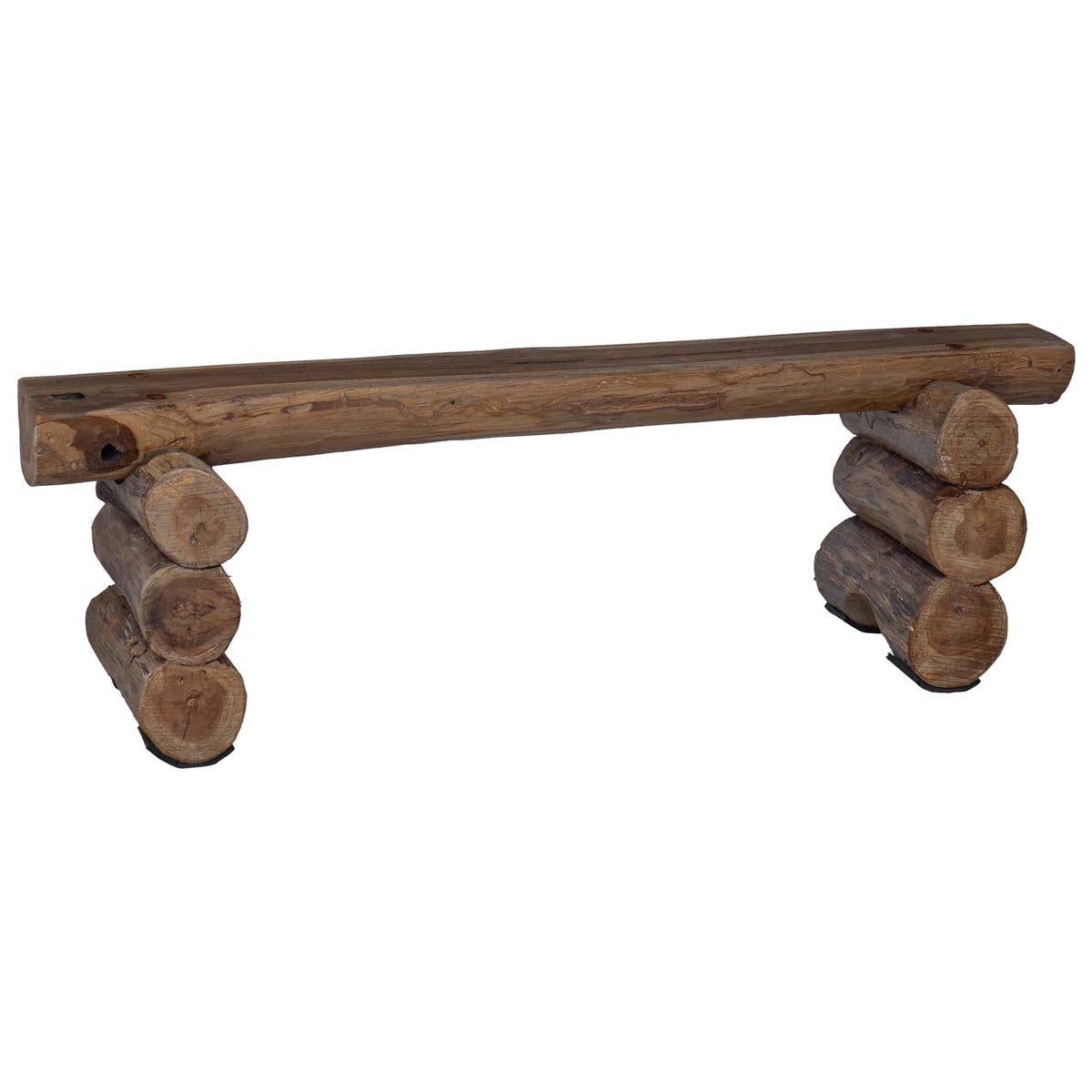 vidaXL ławka Naturalny 110 x 30 x 34 cm Lite drewno teakowe