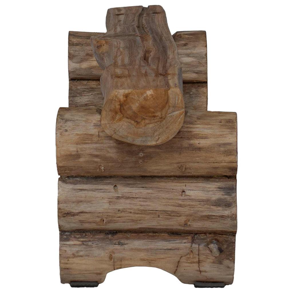 vidaXL ławka Naturalny 110 x 30 x 34 cm Lite drewno teakowe