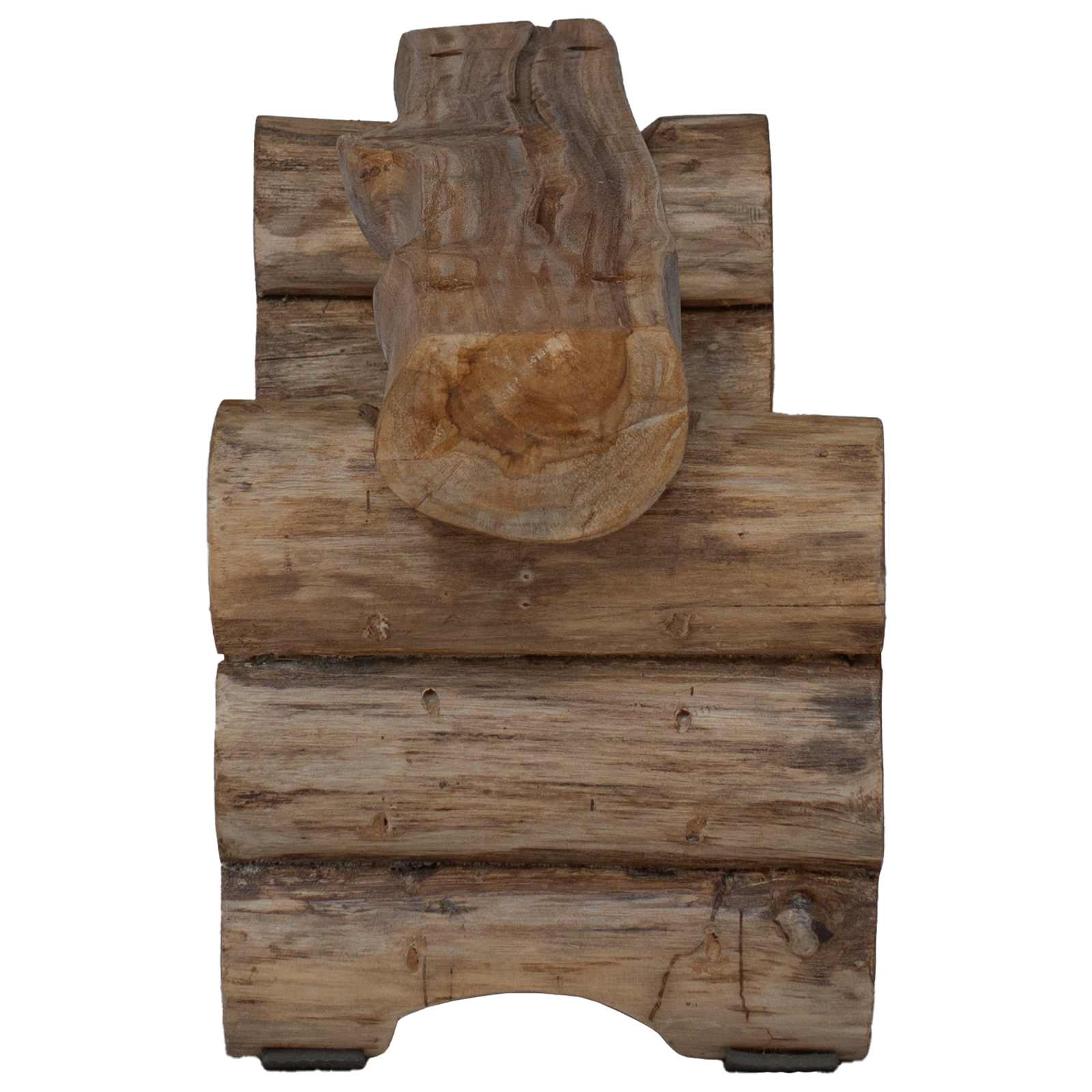 vidaXL ławka Naturalny 110 x 30 x 34 cm Lite drewno teakowe