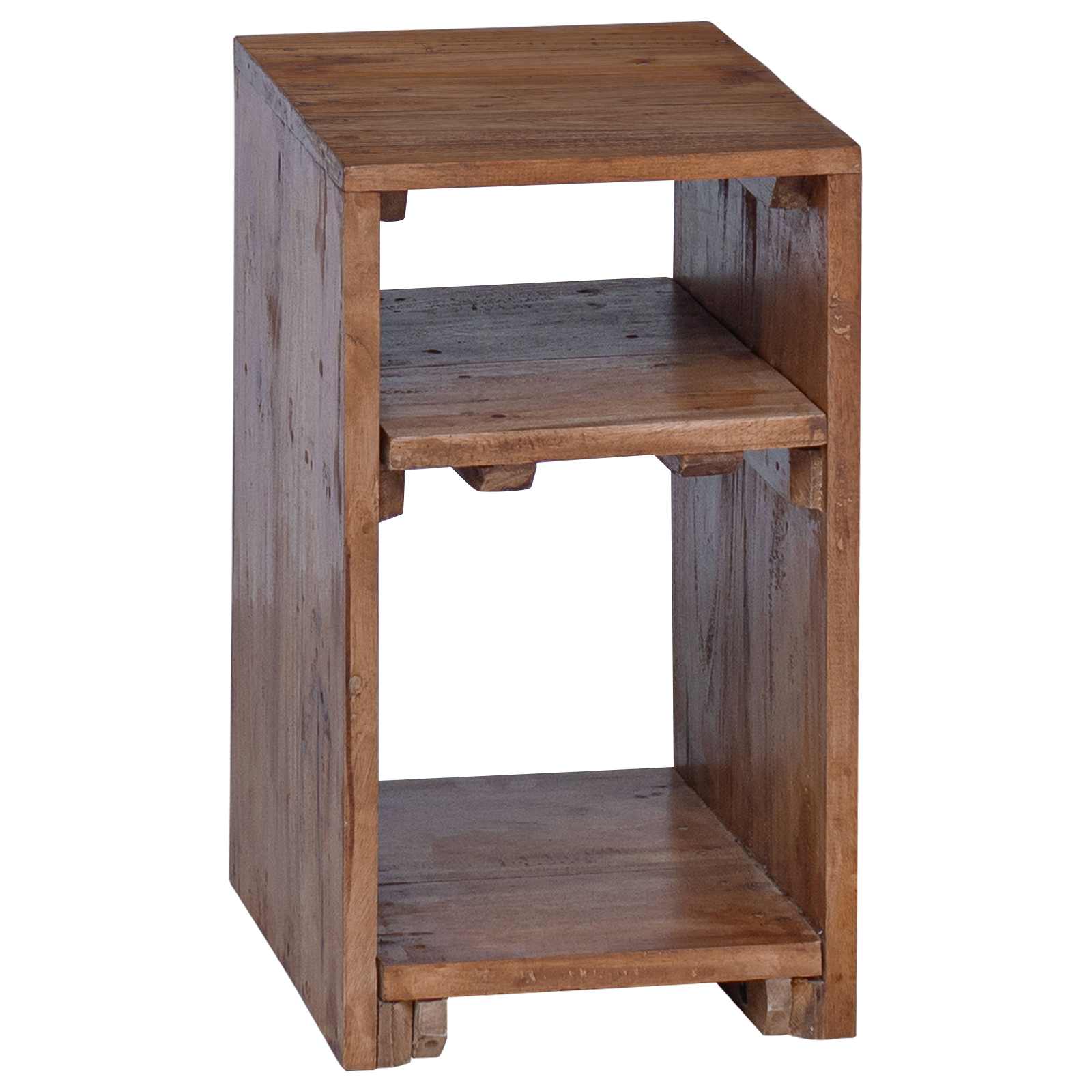 vidaXL Stolik Akcentowy z półką 3 pcs Brązowy Lite drewno mahoniowe