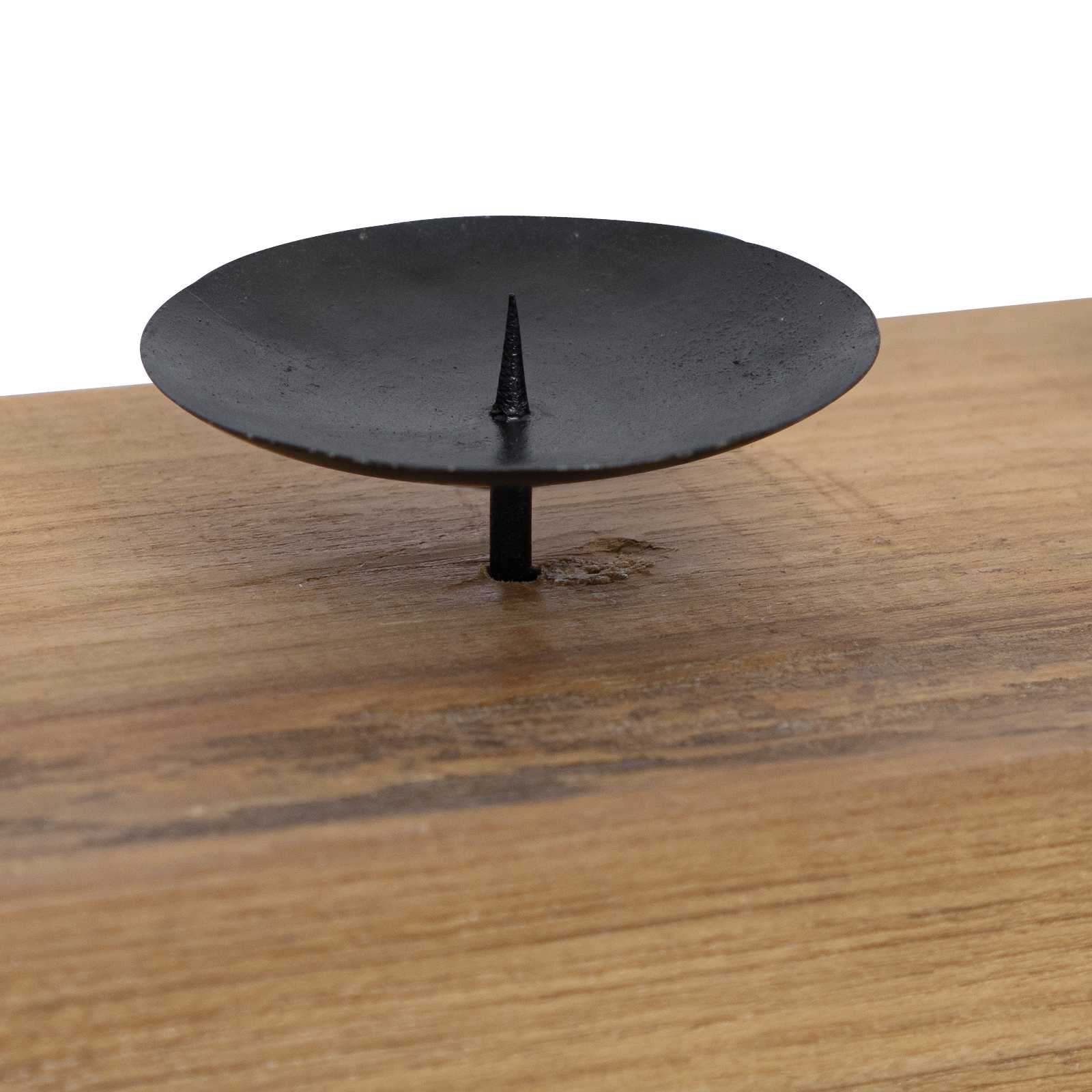 vidaXL Świecznik Naturalny 50 x 15 x 10 cm Lite drewno tekowe