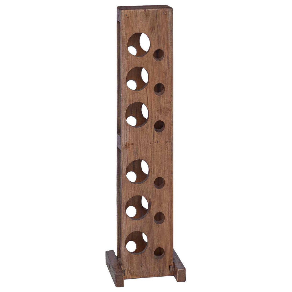 vidaXL Stojak Brązowy 20 x 25 x 100 cm Lite drewno mahoniowe
