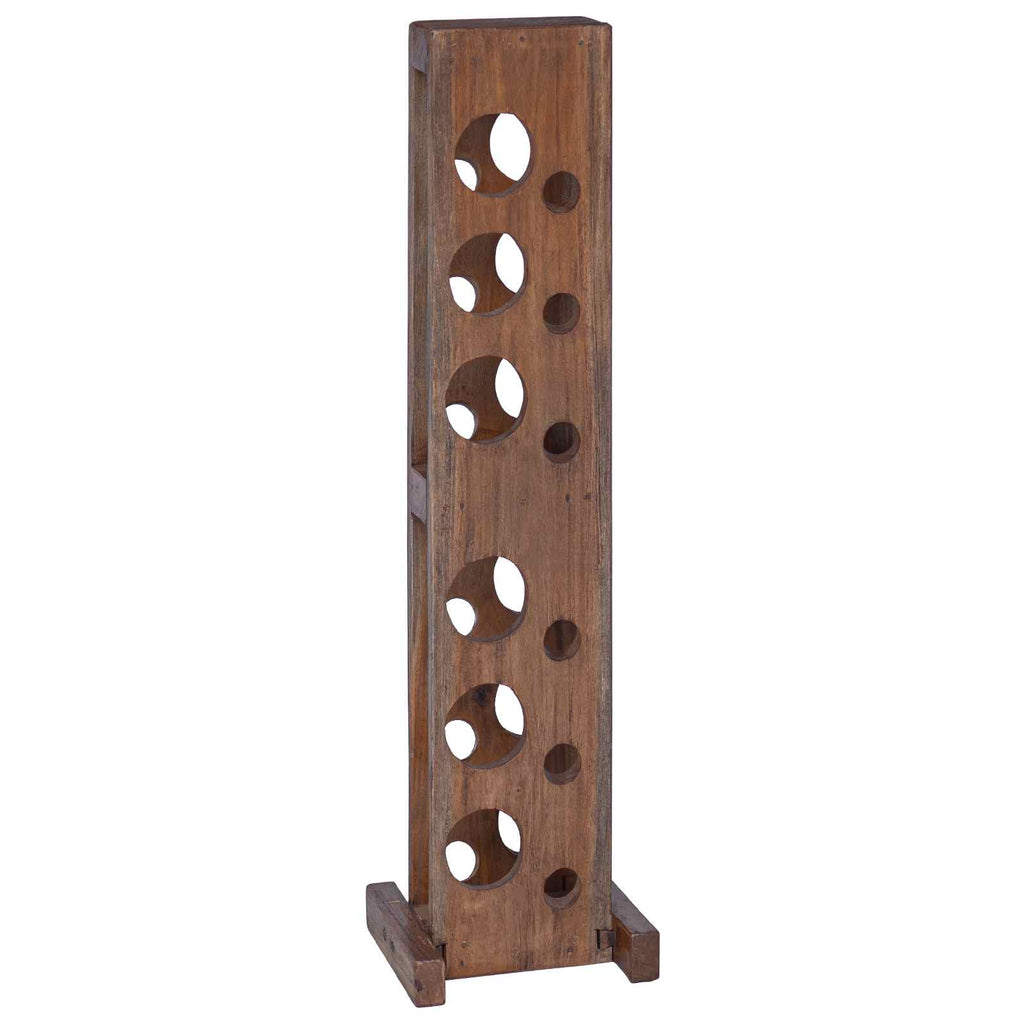 vidaXL Stojak Brązowy 20 x 25 x 100 cm Lite drewno mahoniowe
