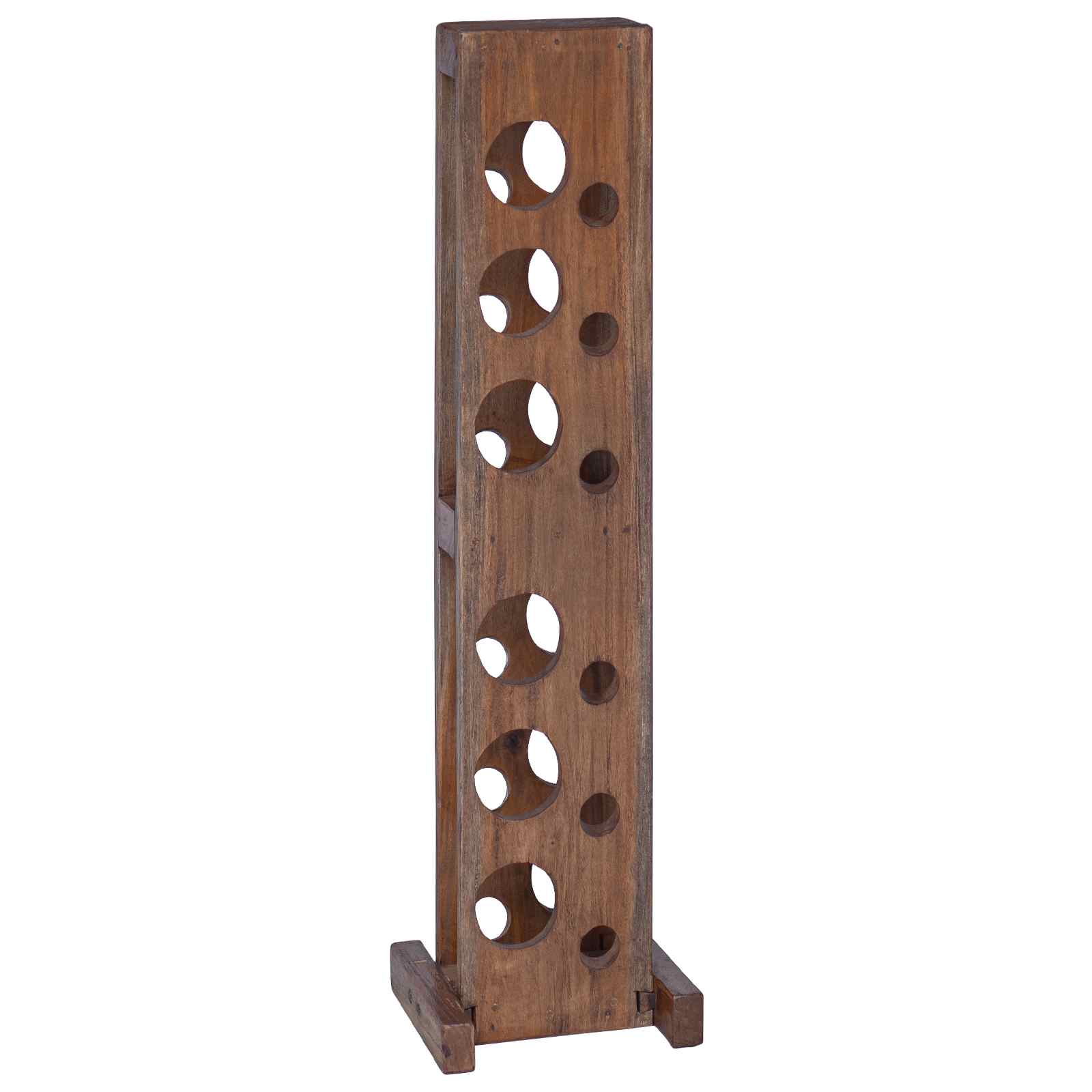 vidaXL Stojak Brązowy 20 x 25 x 100 cm Lite drewno mahoniowe