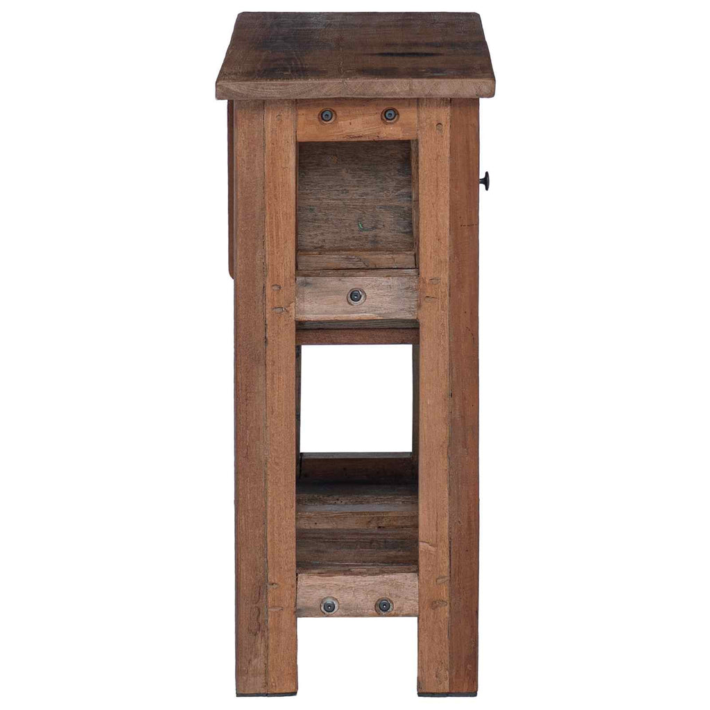 vidaXL Szafkowy Brązowy 60 x 30 x 70 cm Lite Drewno Recyklingowe