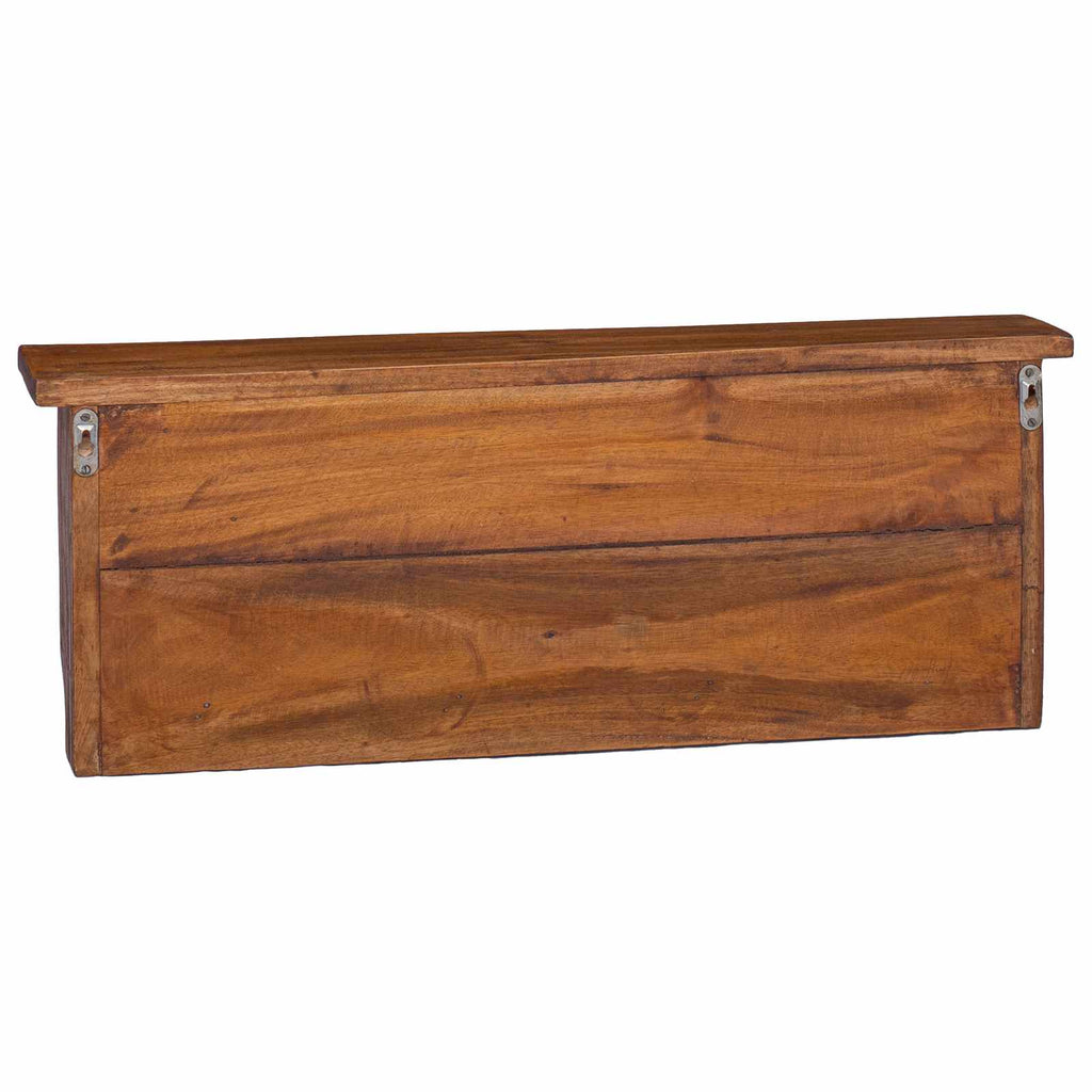 vidaXL Wieszak Brązowy 70 x 11 x 27 cm Lite drewno mahoniowe