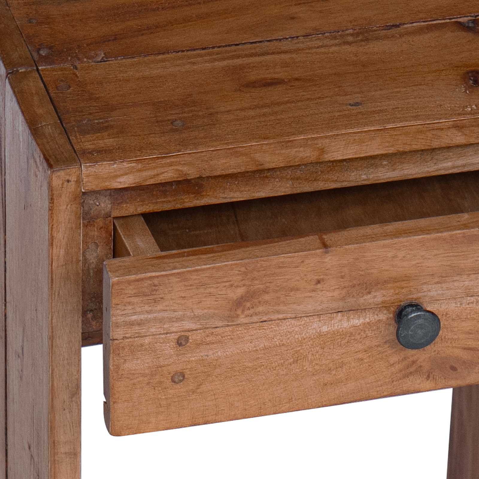 vidaXL Stolik nocny Brązowy 63 x 30 x 79 cm Lite drewno mahoniowe