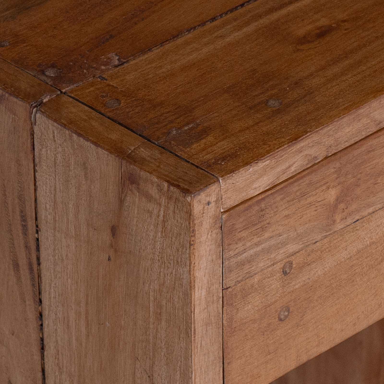 vidaXL Stolik nocny Brązowy 63 x 30 x 79 cm Lite drewno mahoniowe