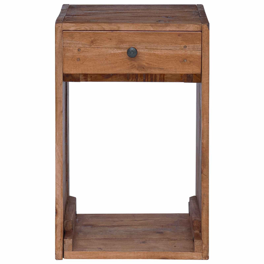 vidaXL Stolik nocny Brązowy 63 x 30 x 79 cm Lite drewno mahoniowe