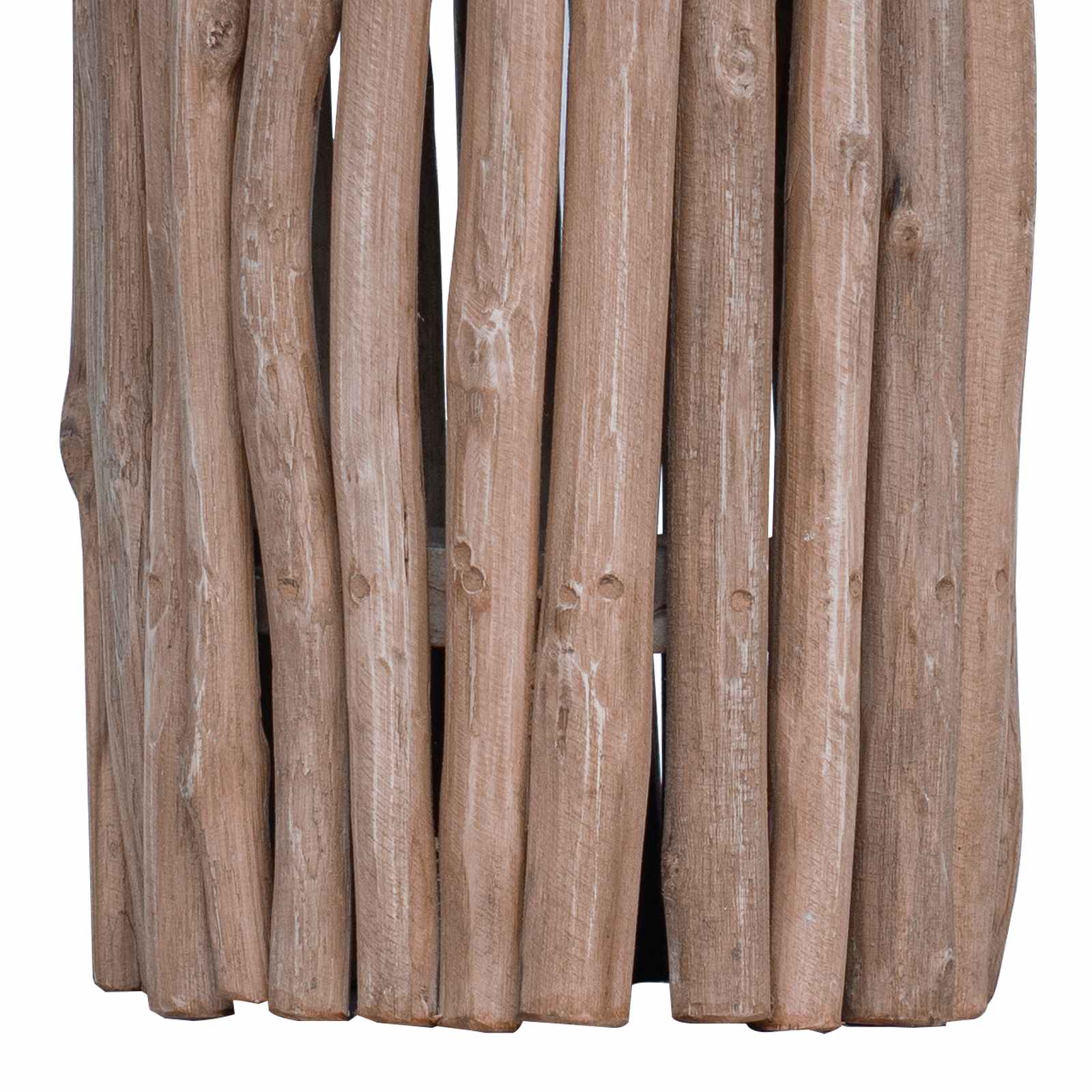 vidaXL Halka Naturalny 30 x 30 x 45 cm Lite drewno teakowe