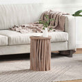 vidaXL Halka Naturalny 30 x 30 x 45 cm Lite drewno teakowe