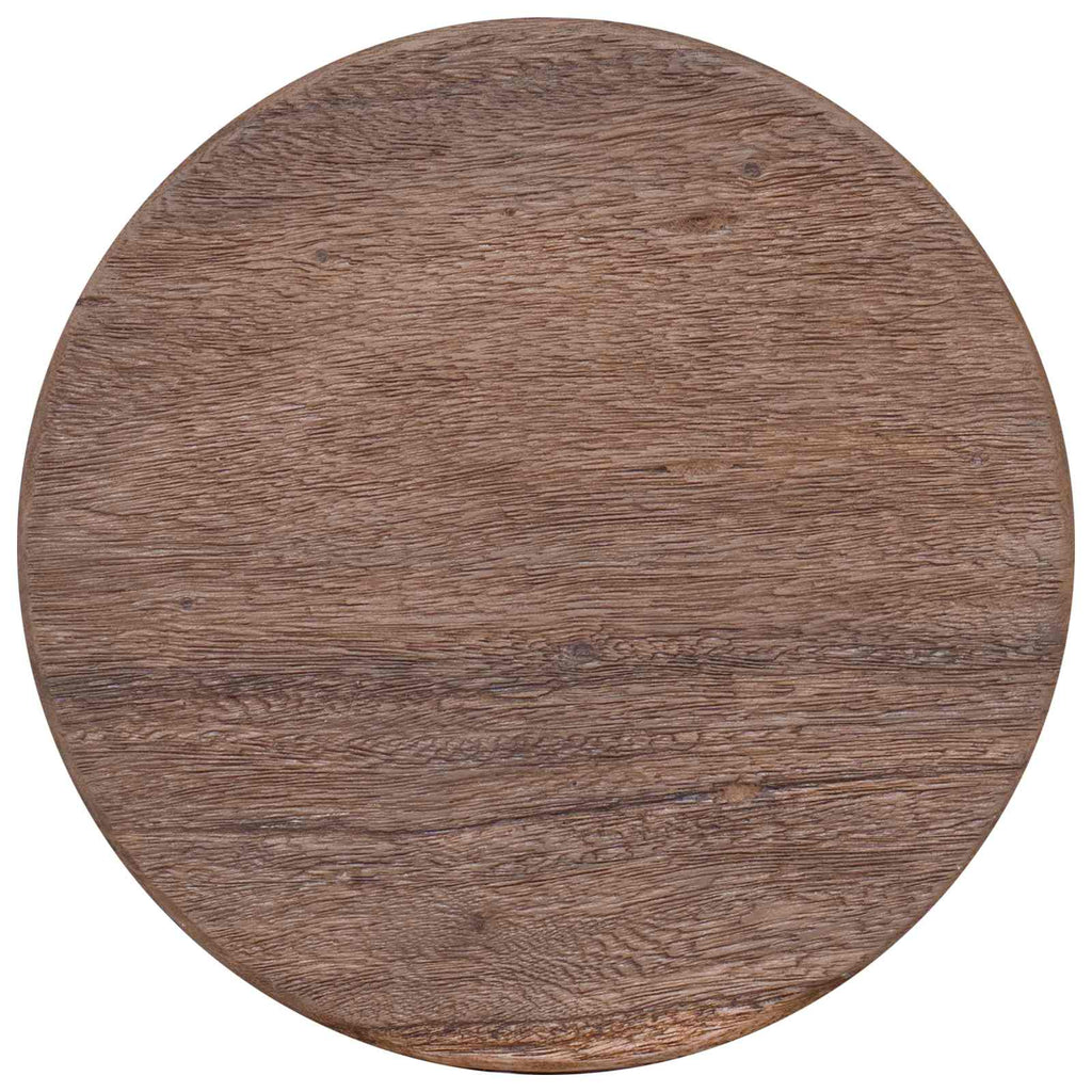 vidaXL Halka Naturalny 30 x 30 x 45 cm Lite drewno teakowe