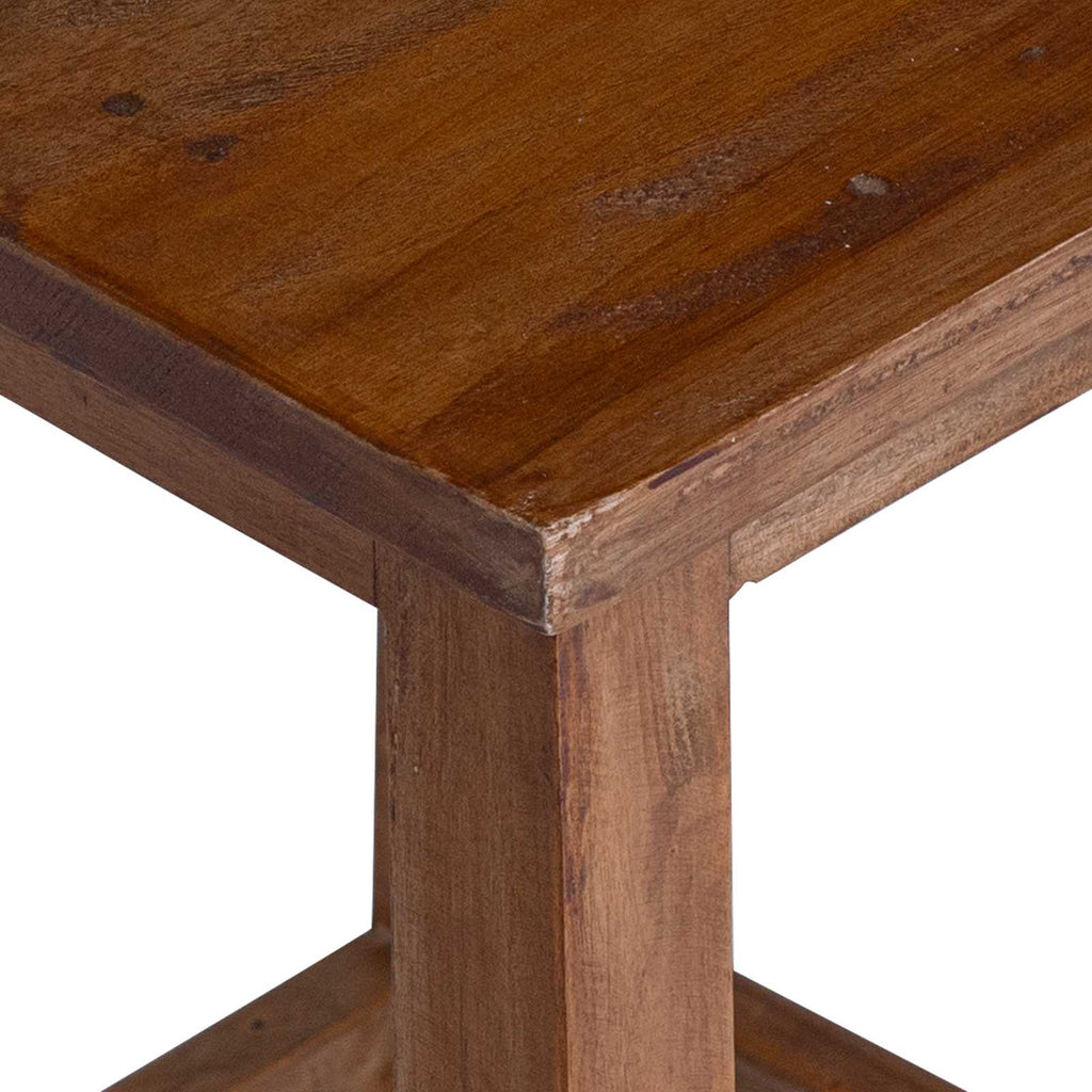 vidaXL Halka Naturalny 30 x 30 x 47 cm Drewno mahoniowe