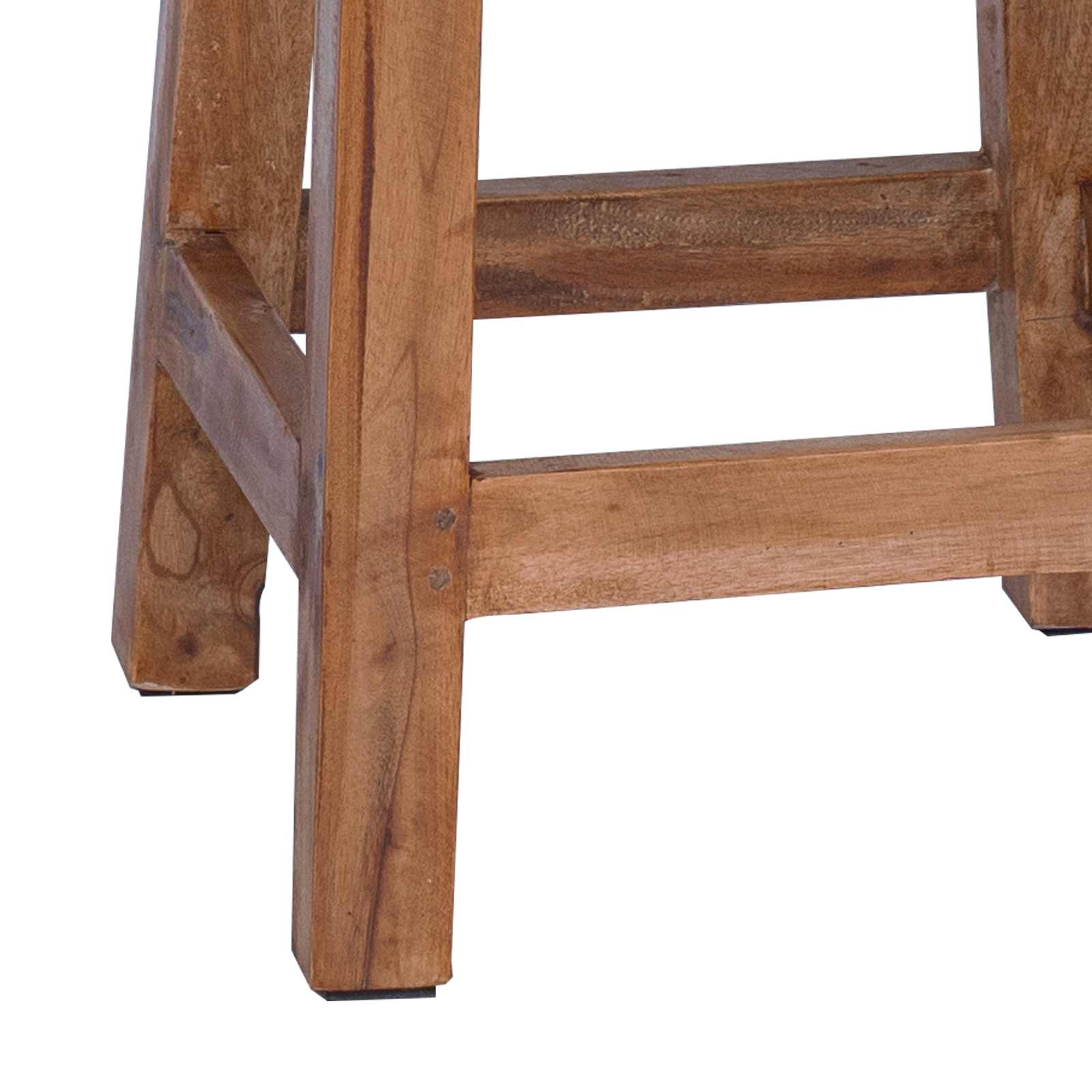 vidaXL Halka Naturalny 30 x 30 x 47 cm Drewno mahoniowe