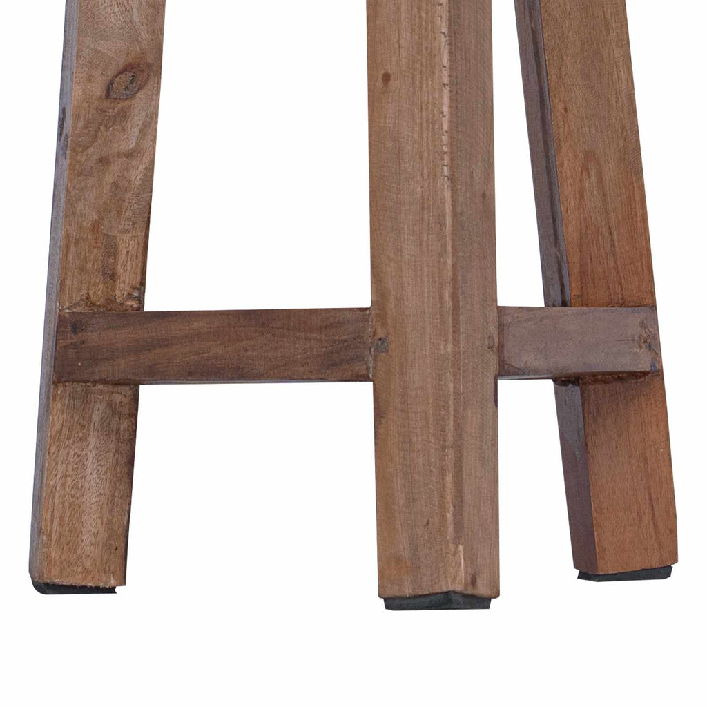 vidaXL Halka Naturalny 28 x 28 x 50 cm Drewno mahoniowe