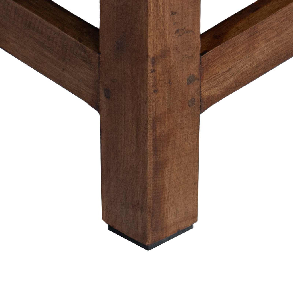 vidaXL Halka Naturalny 26 x 26 x 26 cm Drewno mahoniowe