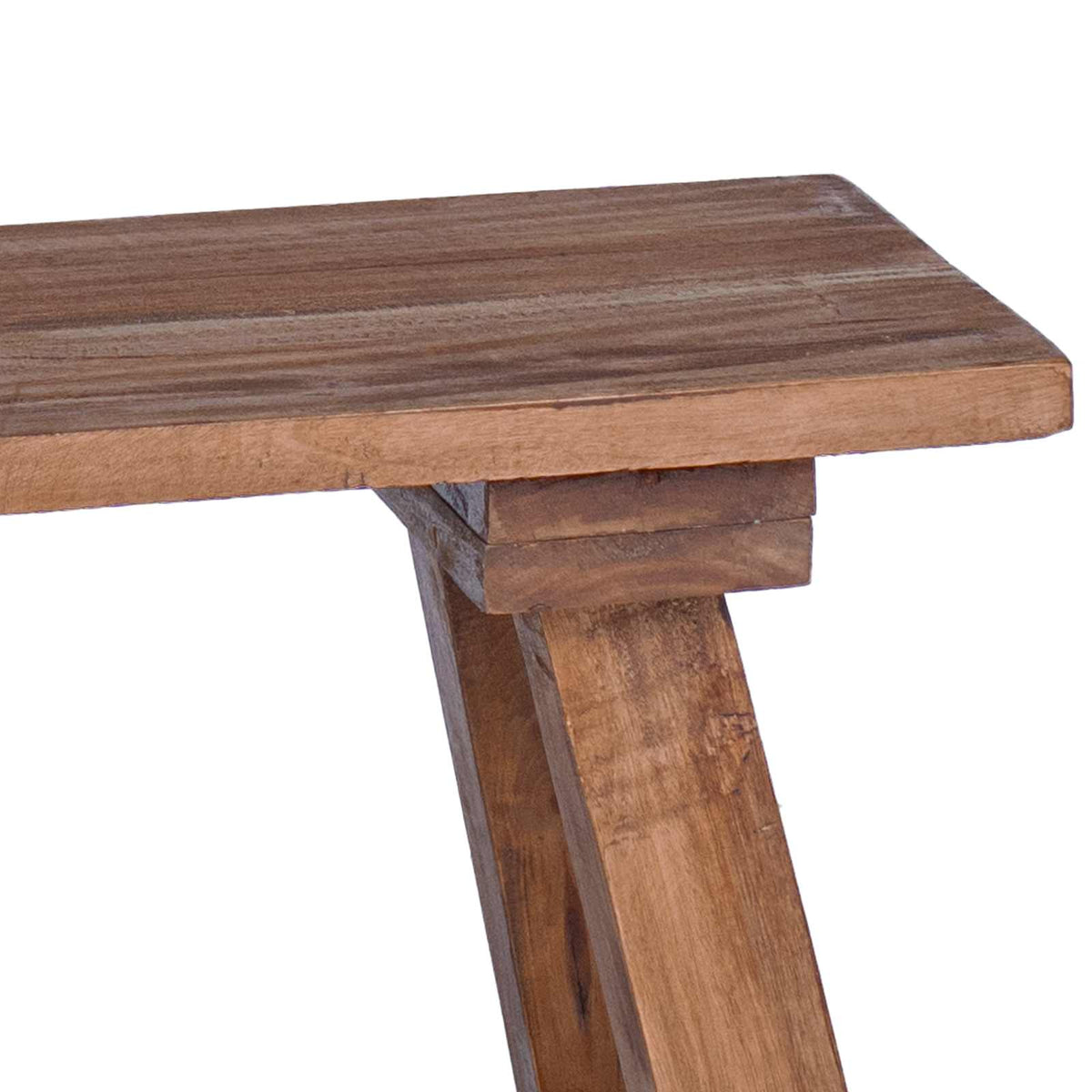 vidaXL ławka Naturalny 50,5 x 25 x 47,5 cm Lite drewno mahoniowe