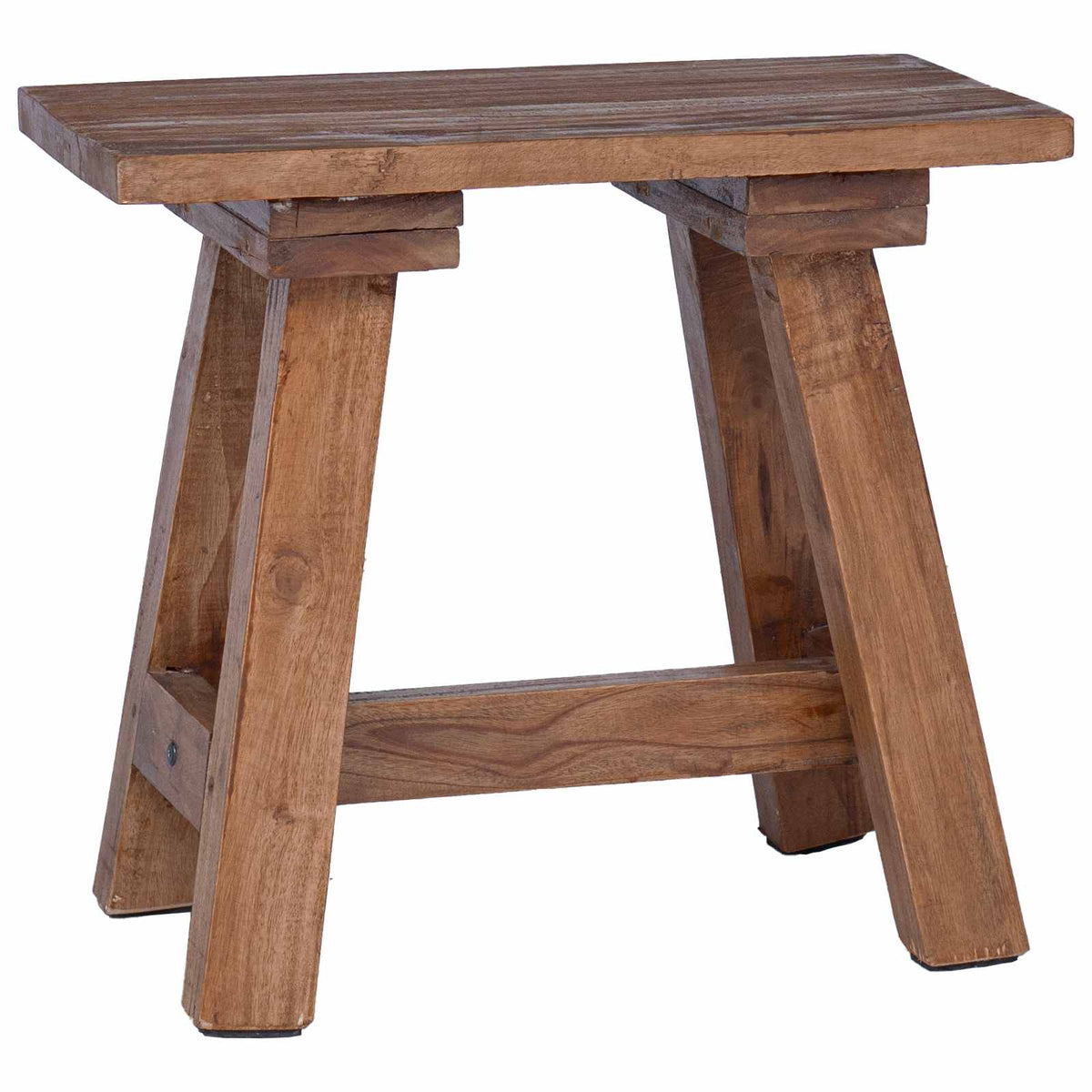 vidaXL ławka Naturalny 50,5 x 25 x 47,5 cm Lite drewno mahoniowe