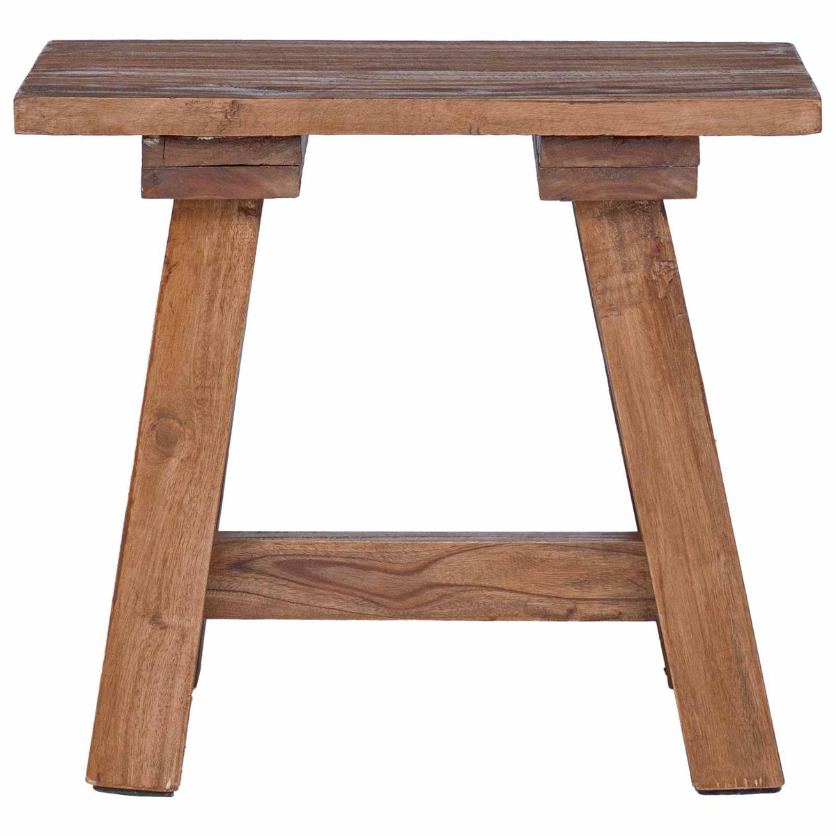 vidaXL ławka Naturalny 50,5 x 25 x 47,5 cm Lite drewno mahoniowe
