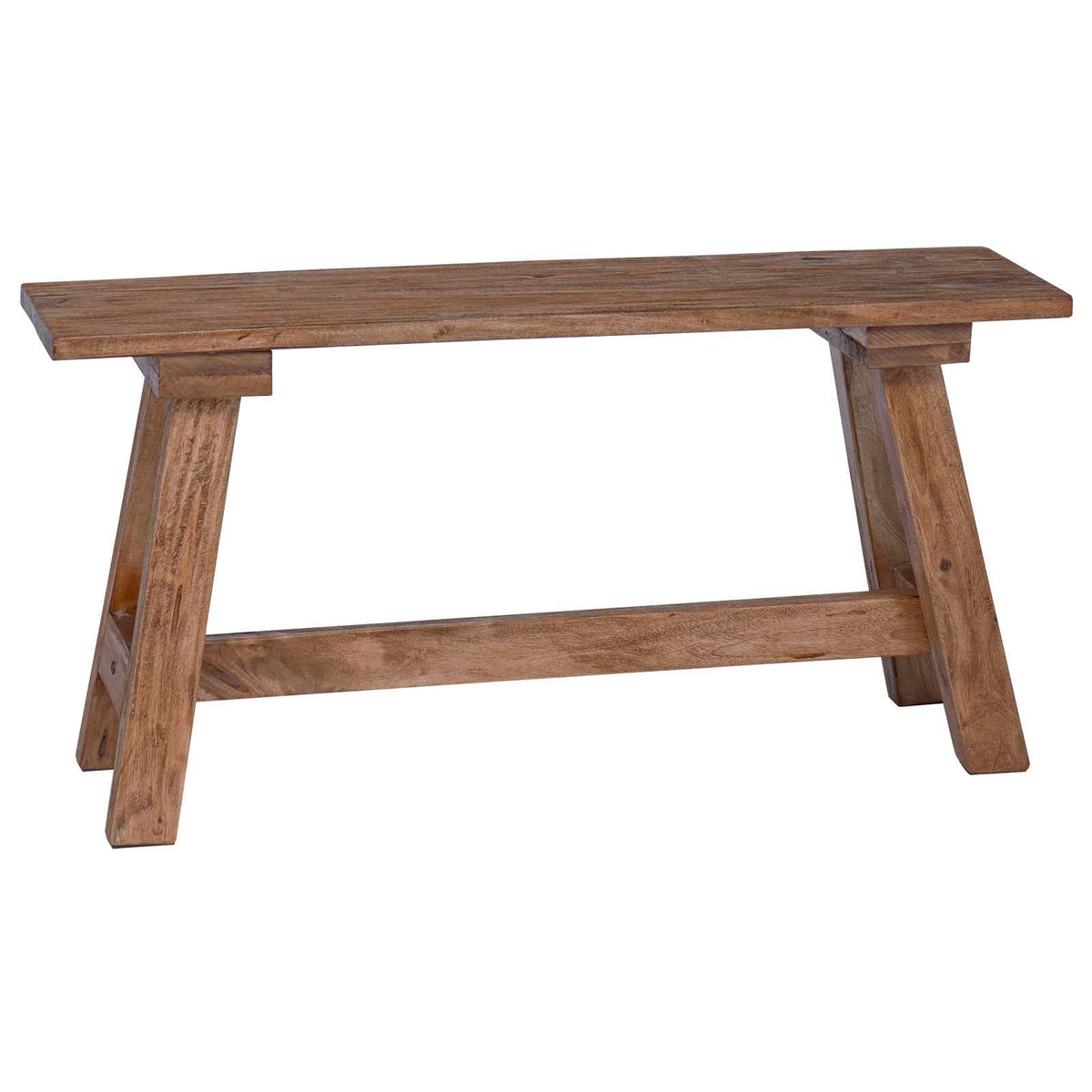 vidaXL ławka Naturalny 92 x 23,5 x 45,5 cm Lite drewno mahoniowe