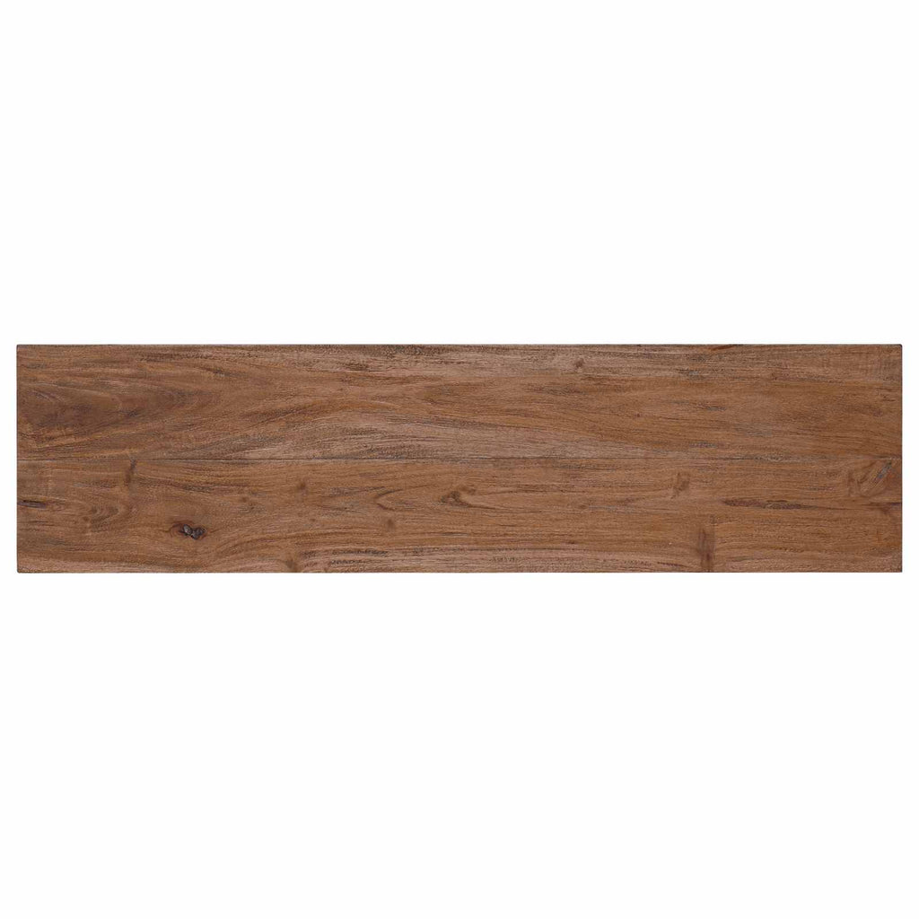 vidaXL ławka Naturalny 92 x 23,5 x 45,5 cm Lite drewno mahoniowe