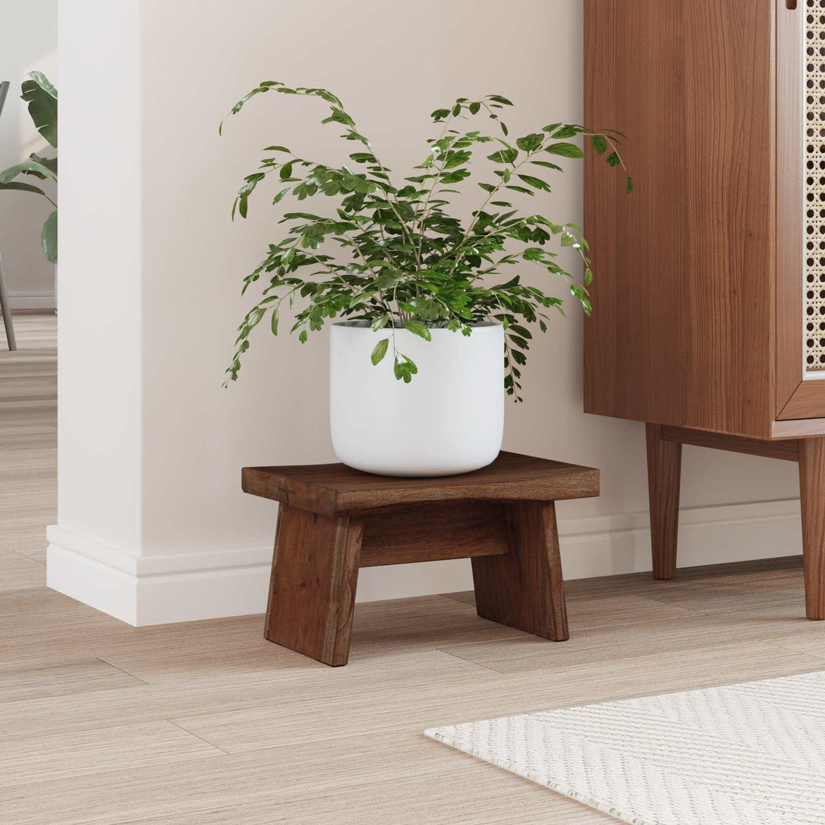 vidaXL Halka Naturalny 29 x 20 x 17 cm Drewno mahoniowe
