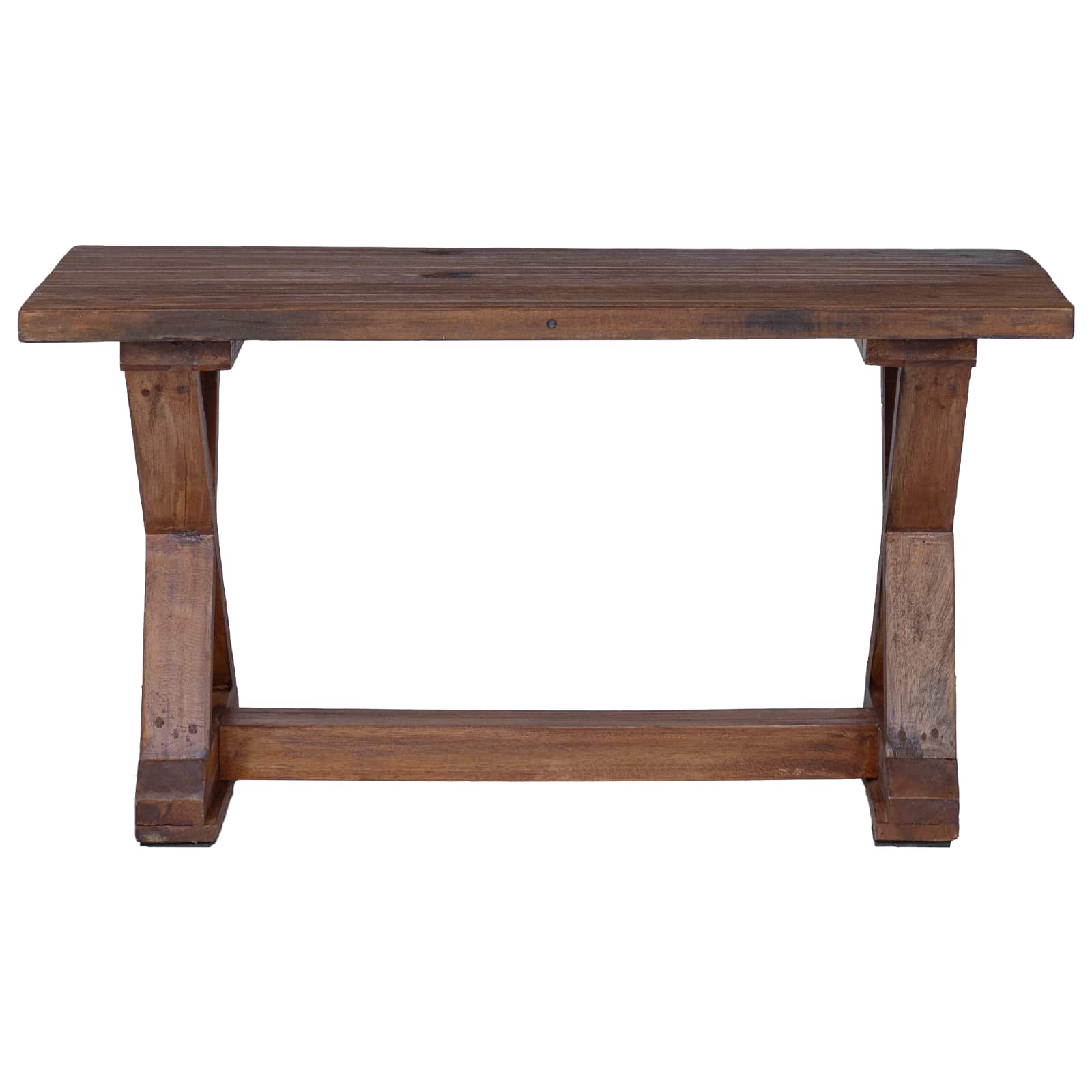 vidaXL ławka Naturalny 85 x 35 x 46 cm Lite drewno z odzysku