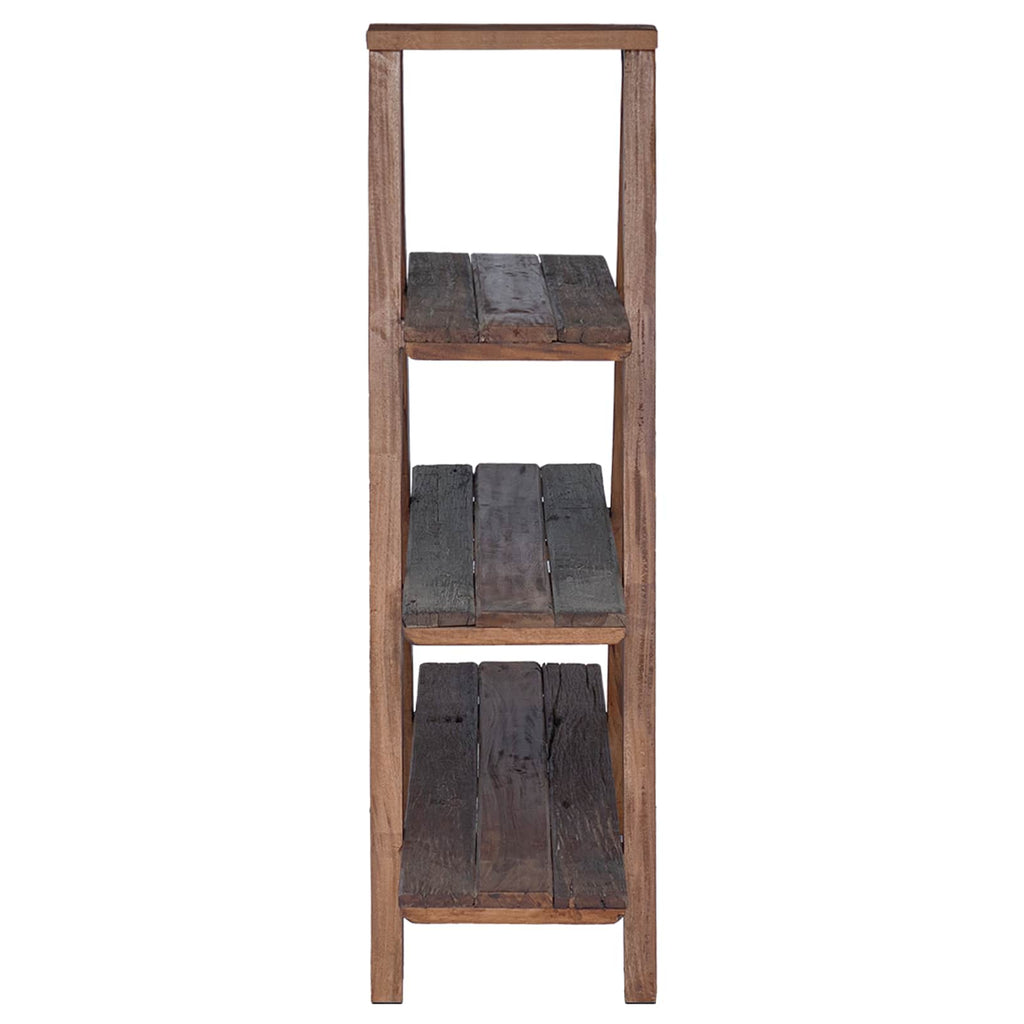 vidaXL Regał składany z półką Brązowy 79.5 x 35 x 112 cm