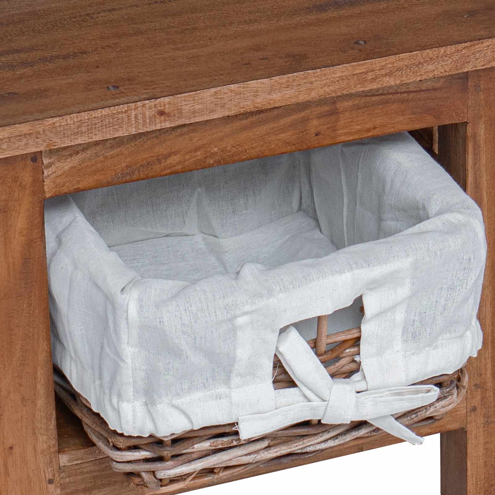 vidaXL Stolik boczny Brązowy 38 x 28 x 35 cm Lite drewno mahoniowe