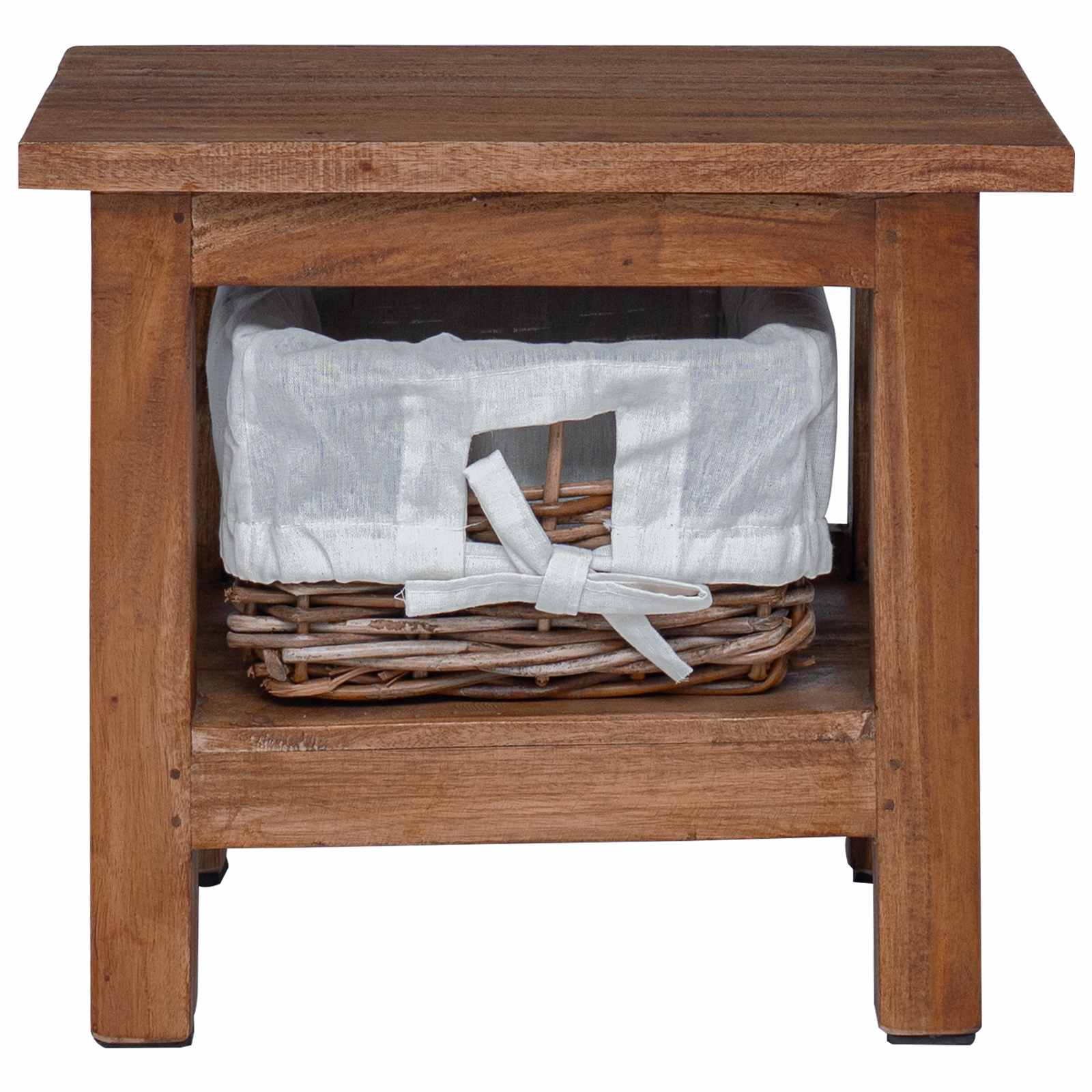 vidaXL Stolik boczny Brązowy 38 x 28 x 35 cm Lite drewno mahoniowe