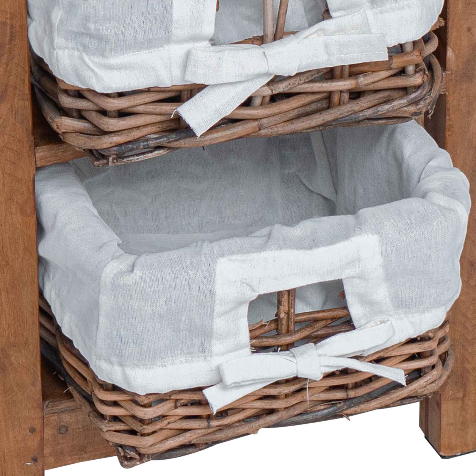 vidaXL Stolik boczny Brązowy 38 x 28 x 50 cm Lite drewno mahoniowe