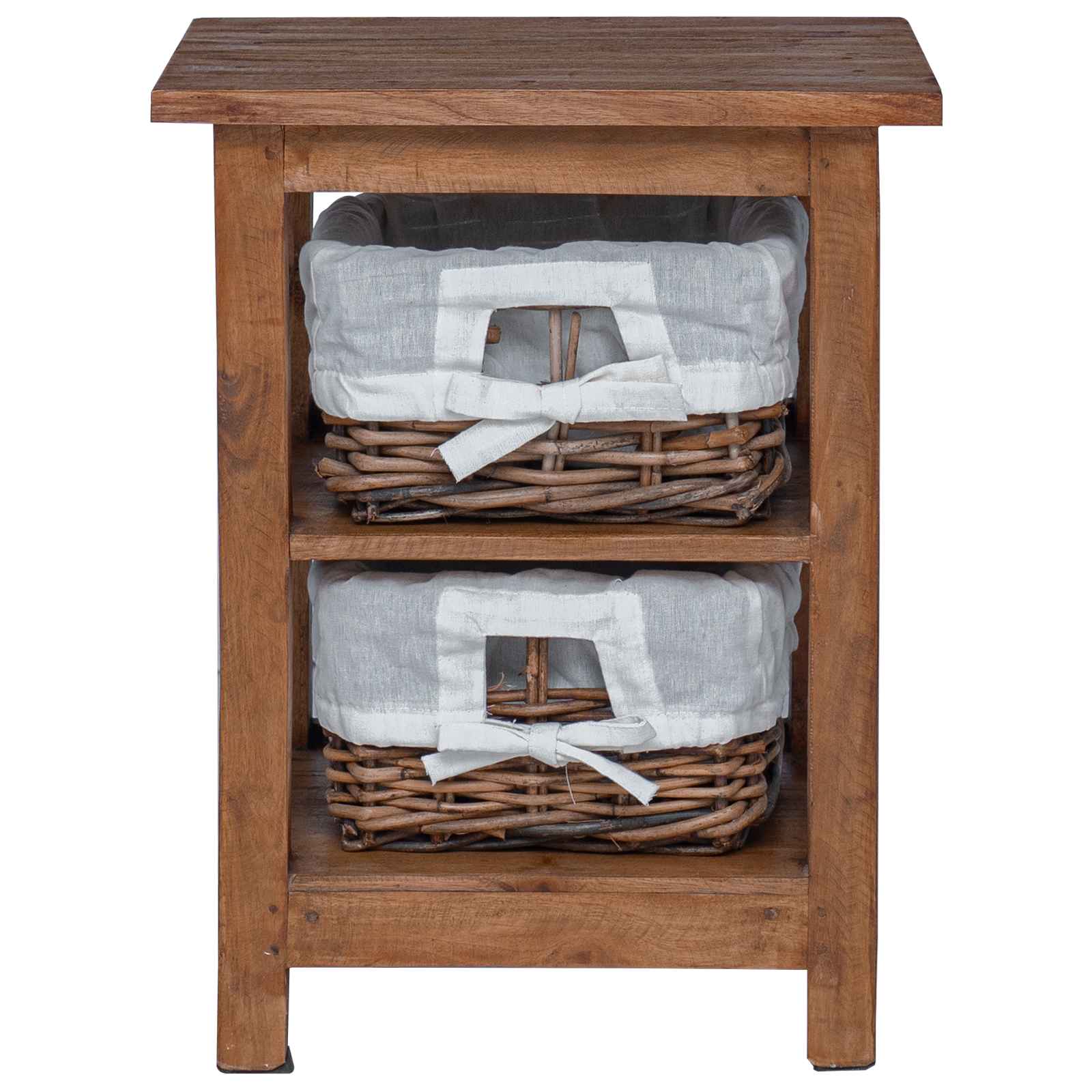 vidaXL Stolik boczny Brązowy 38 x 28 x 50 cm Lite drewno mahoniowe