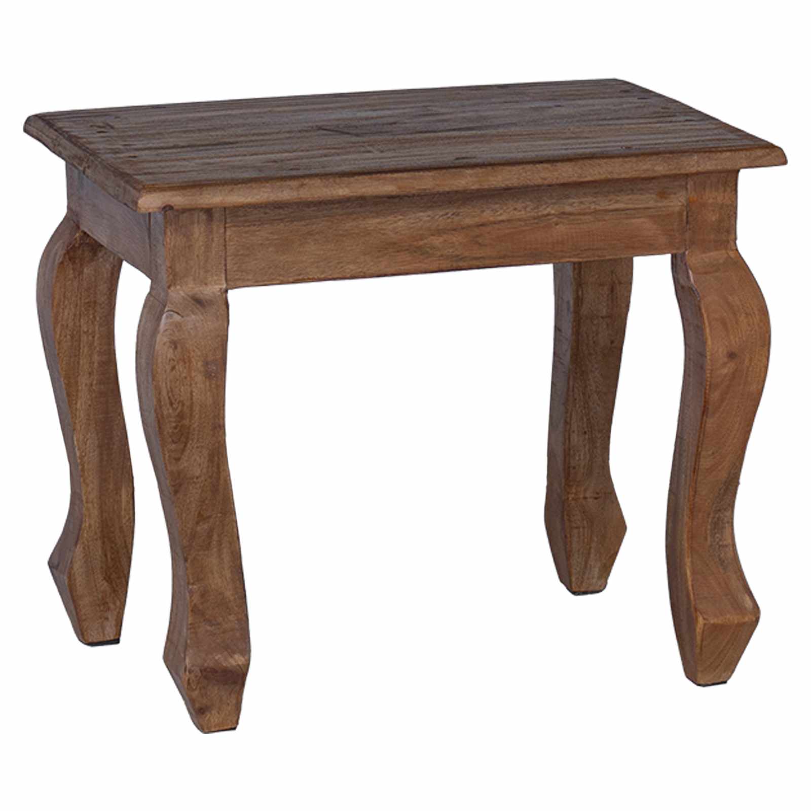 vidaXL Stolik Nesting 3 pcs Brązowy Lite drewno mahoniowe