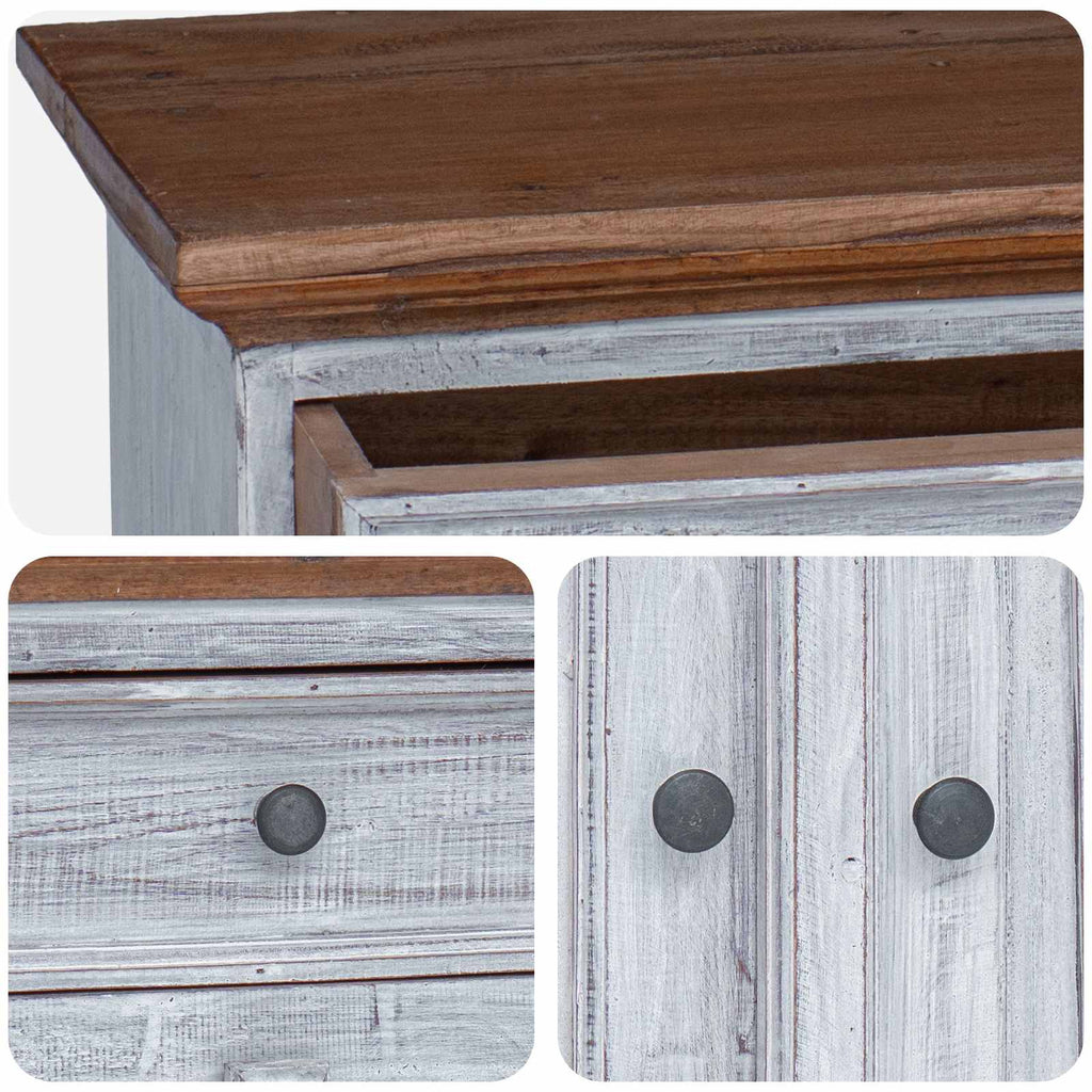 vidaXL Szafka do przechowywania 63 x 30 x 79 cm Lite drewno mahoniowe