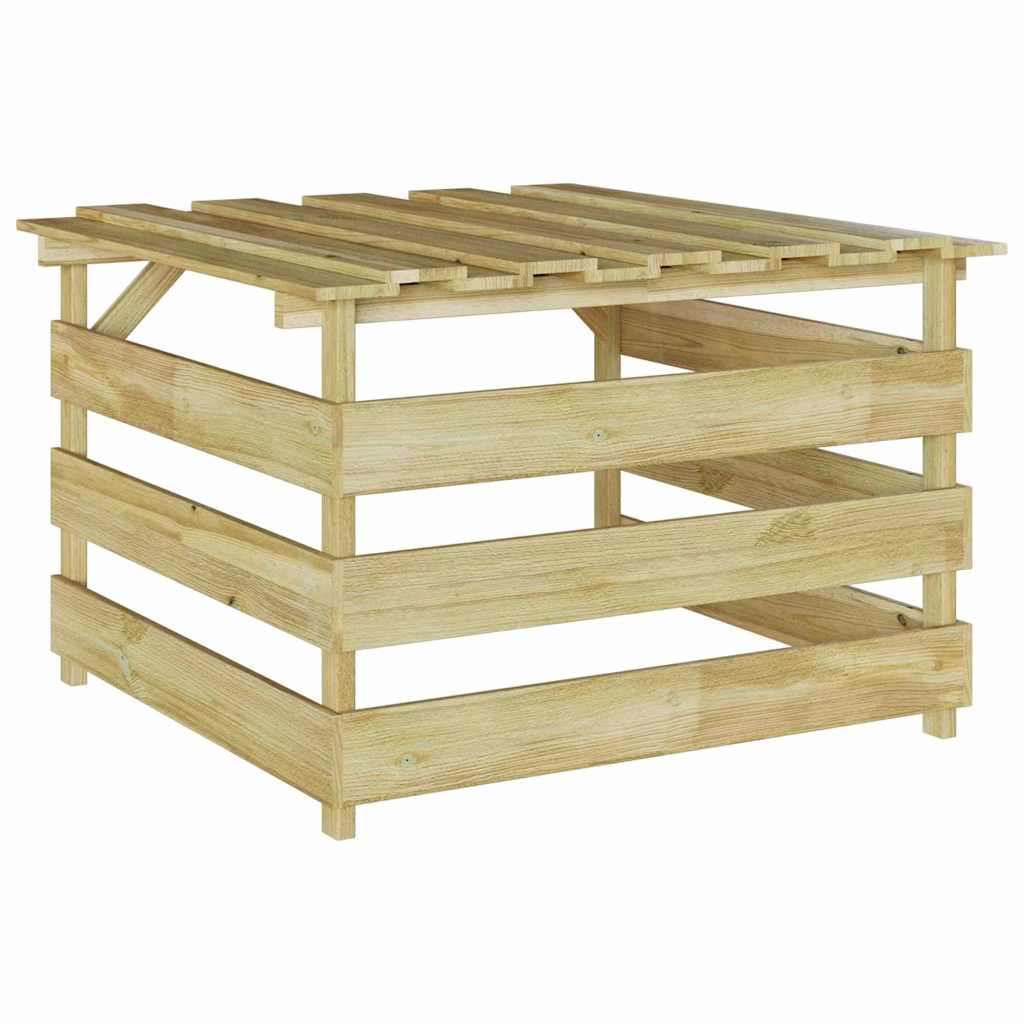 vidaXL Garaż dla kosiarki do trawnika Brązowy 84 x 80 x 56 cm